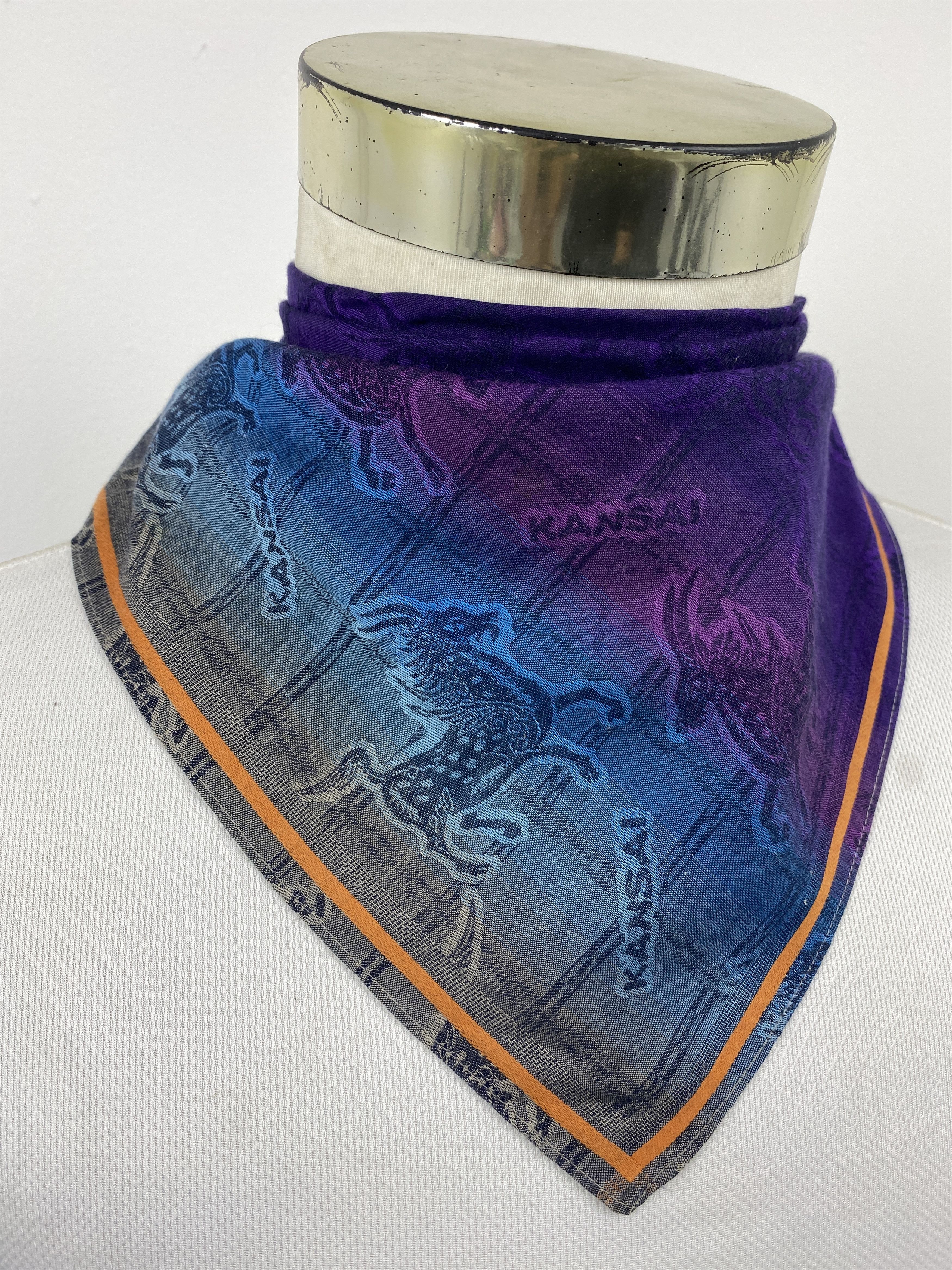 Kansai Yamamoto Vintge Kansai Handkerchief / Neckerchief HKC1147 Size ONE SIZE - 2 Thumbnail