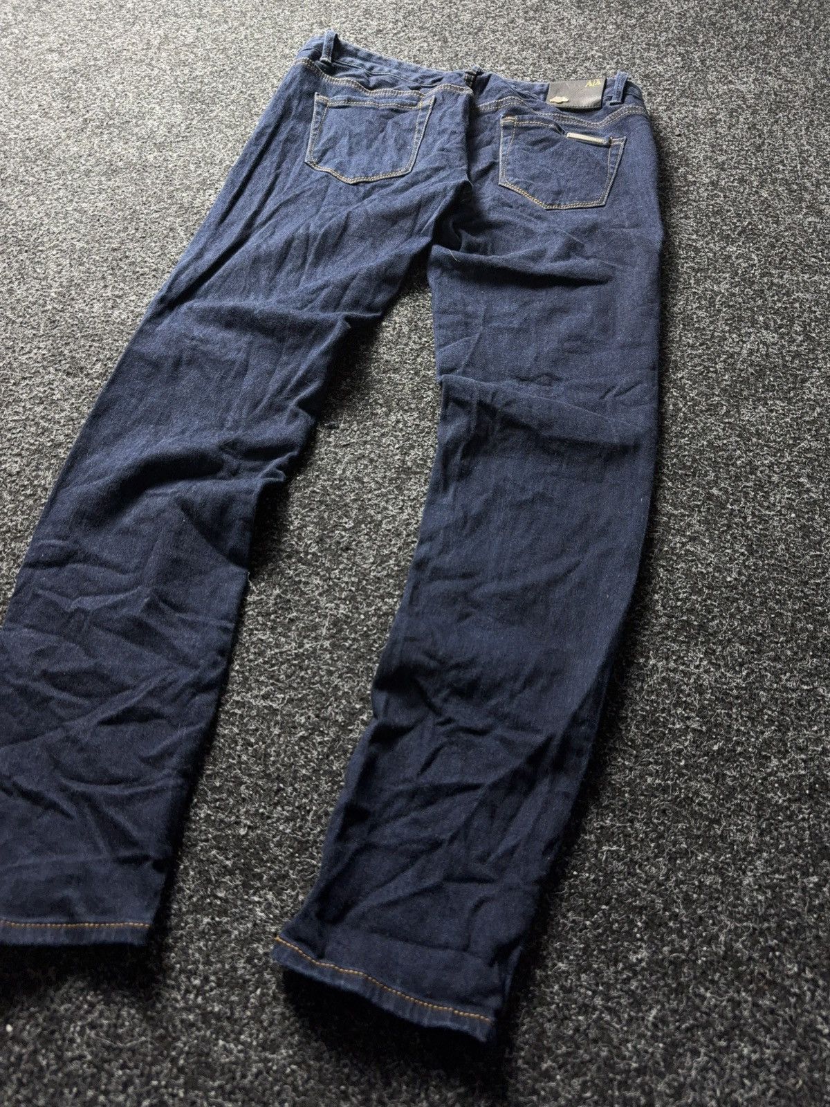 Armani Exchange Luxury Y2K Armani Exchange Slim Fit Dark Blue Stretch Jeans Size 30" / US 8 / IT 44 - 12 Thumbnail