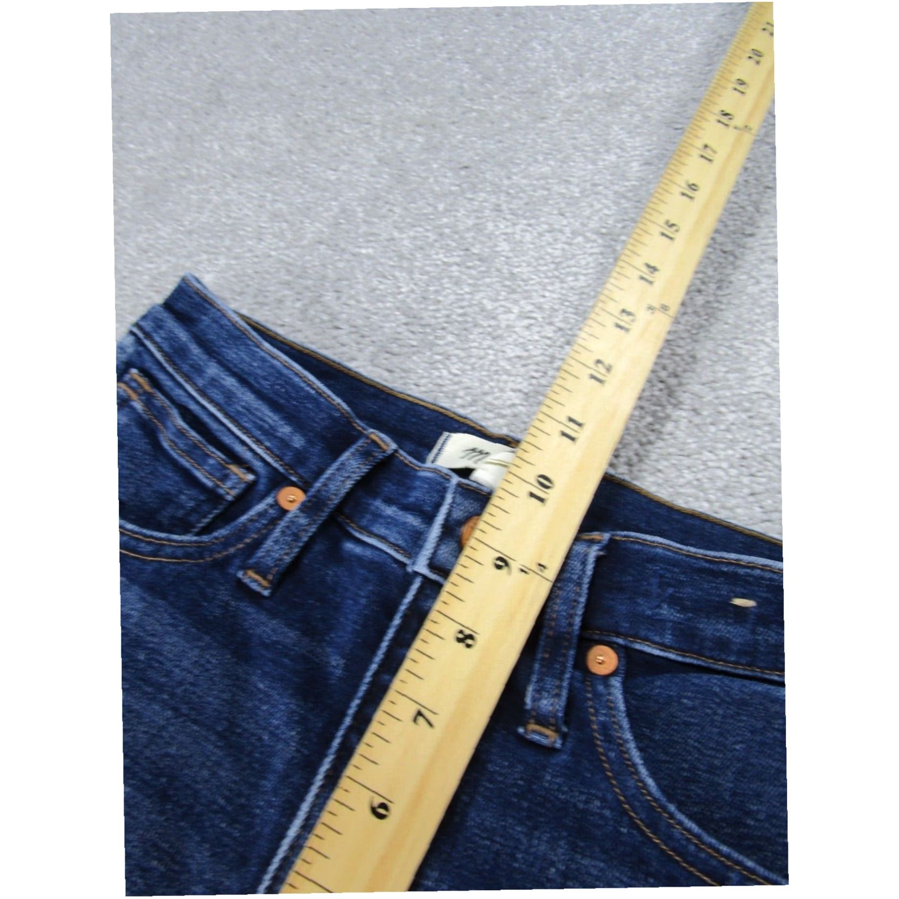 Madewell Womens Madewell Mid Rise 24 Skinny Dark Wash XL Extra Large Denim Jeans Size 42" / US 20 - 6 Thumbnail