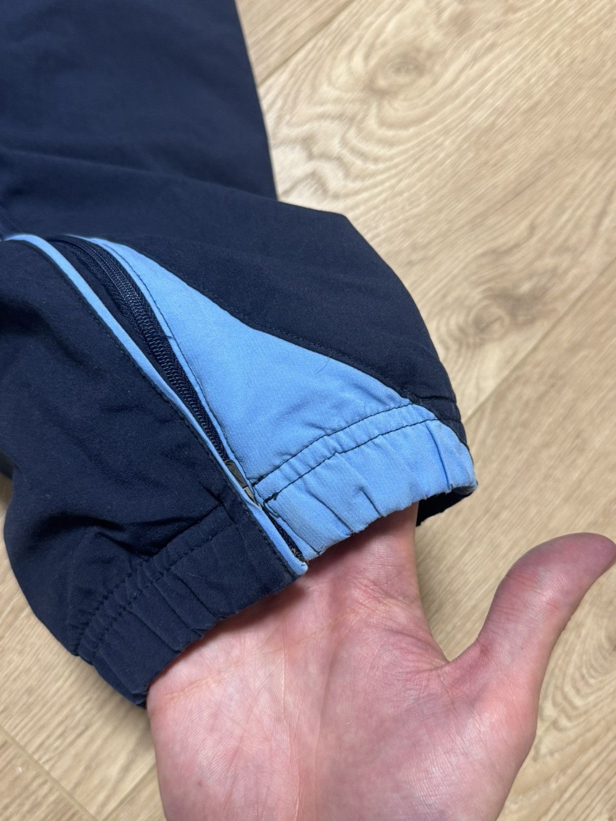 Nike × Vintage Vintage Nike Y2K nylon baggy pants blue navy size XL Size US 34 / EU 50 - 17 Thumbnail