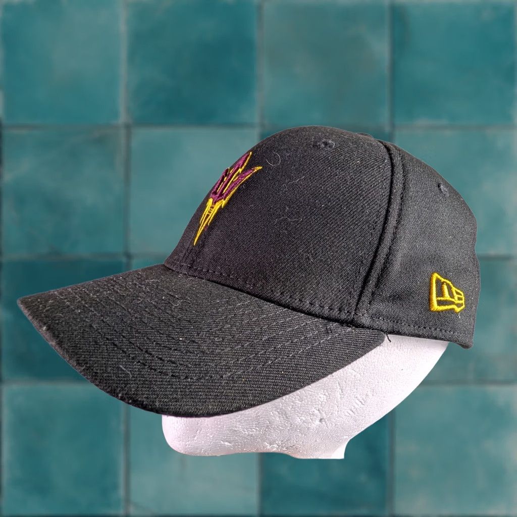 New Era New Era 39THIRTY Arizona State ASU Sun Devils Hat Black M/L Stretch Fit Cap Hats Mens Large Black Sun Devils Embroidery Stadium Size ONE SIZE - 1 Thumbnail