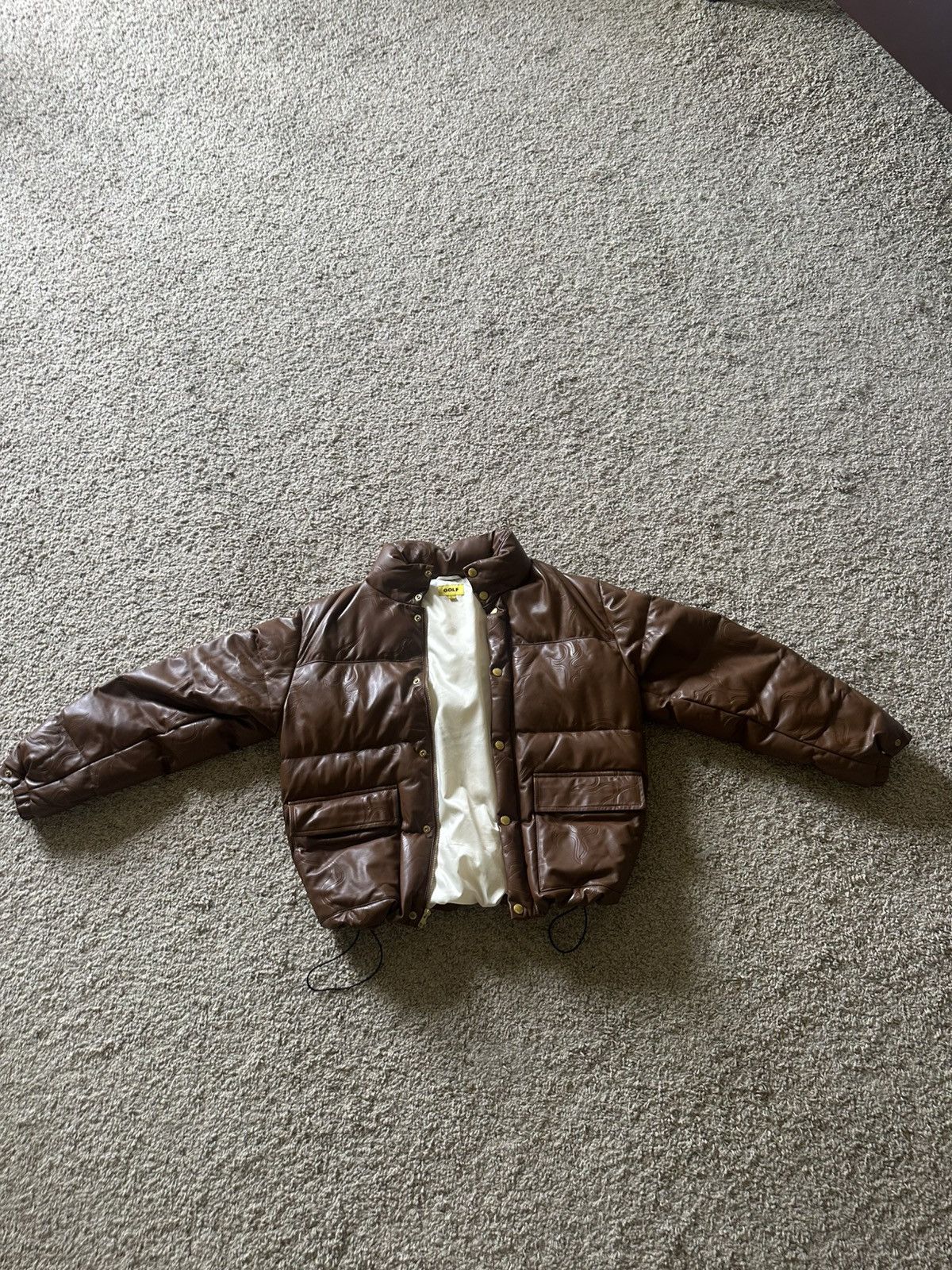 Golf Wang LEATHER FLAME PUFFY JACKET Size US L / EU 52-54 / 3 - 2 Thumbnail