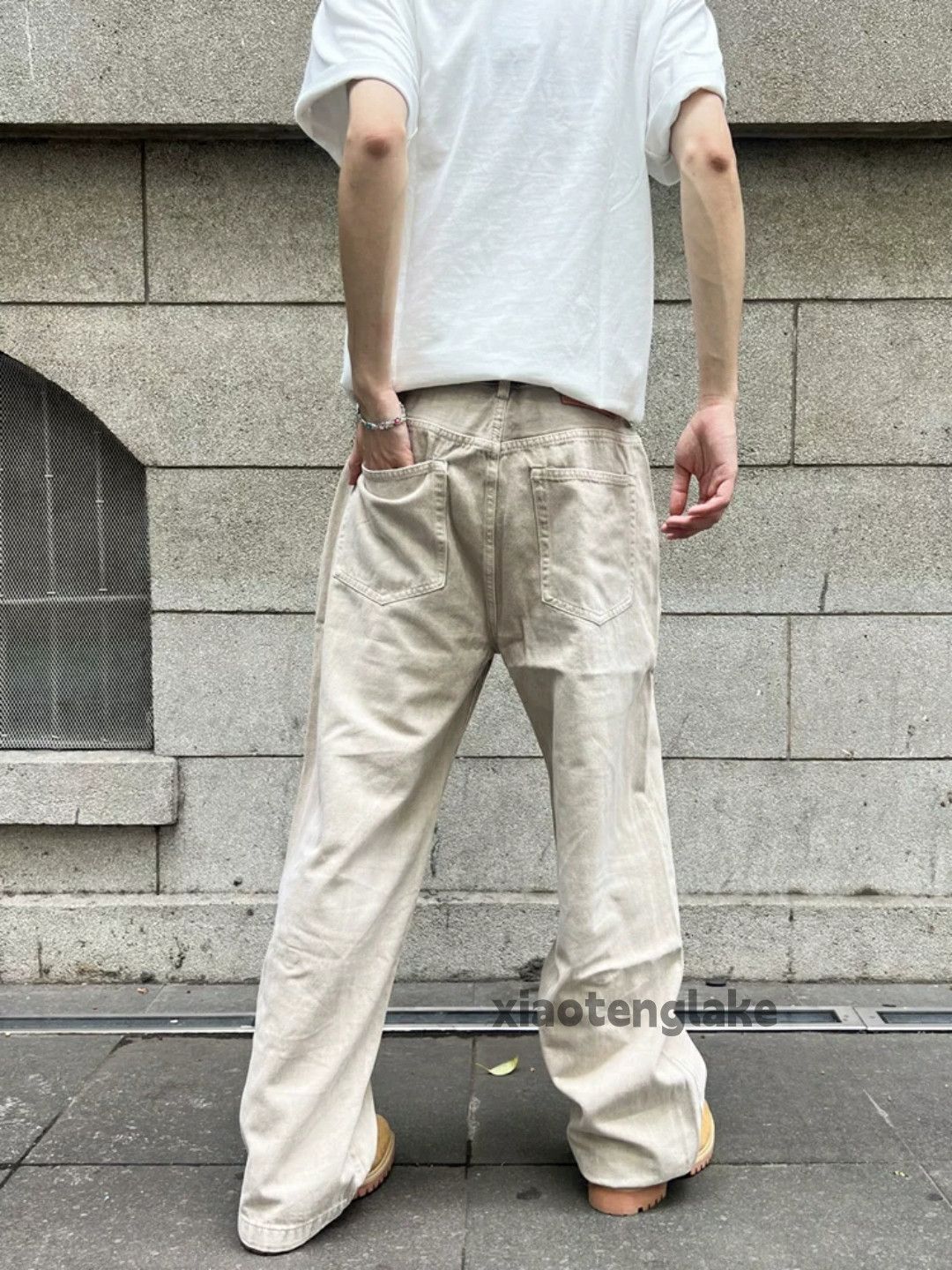 Jean × Vintage washed faded y2k skate hiphop loose baggy jeans Size US 30 / EU 46 - 2 Thumbnail