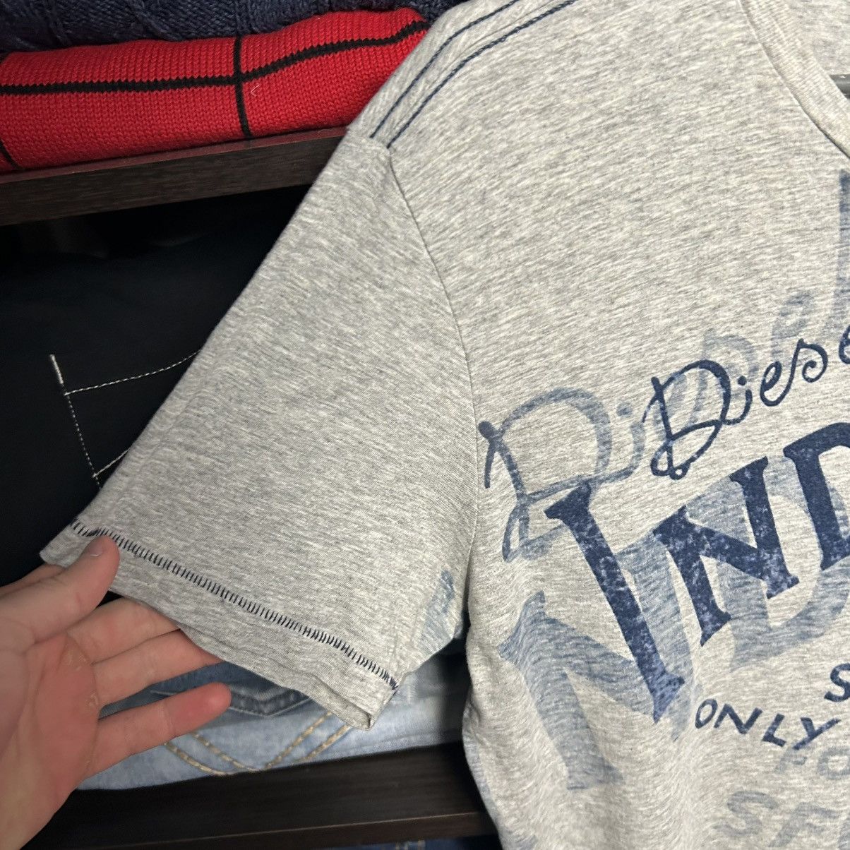 Diesel Designer Diesel Big Graphic Logo y2k industry opium tee Size US M / EU 48-50 / 2 - 5 Thumbnail