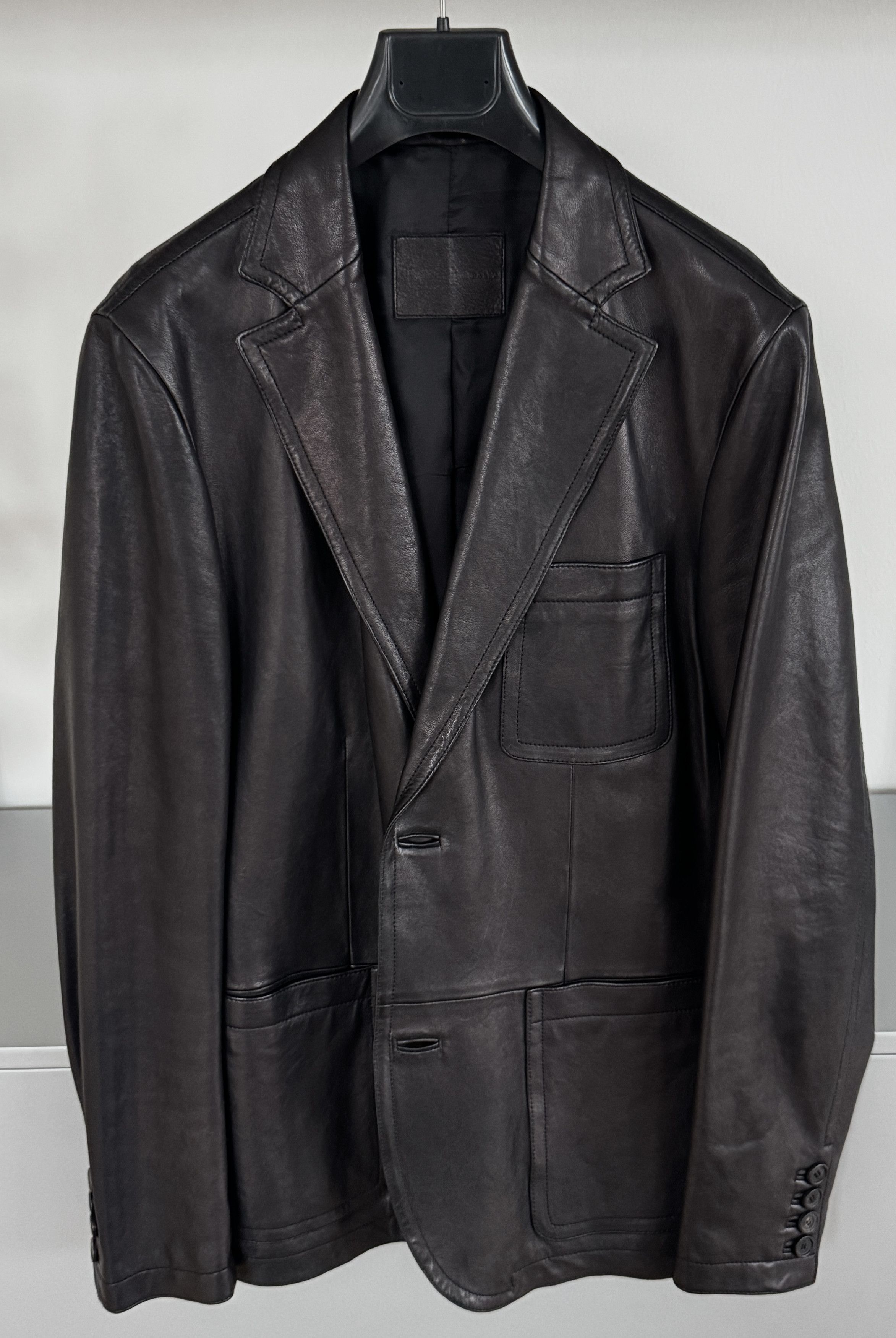 Bally BNWOT Leather SIngle Breasted Blazer Size 40R - 1 Thumbnail