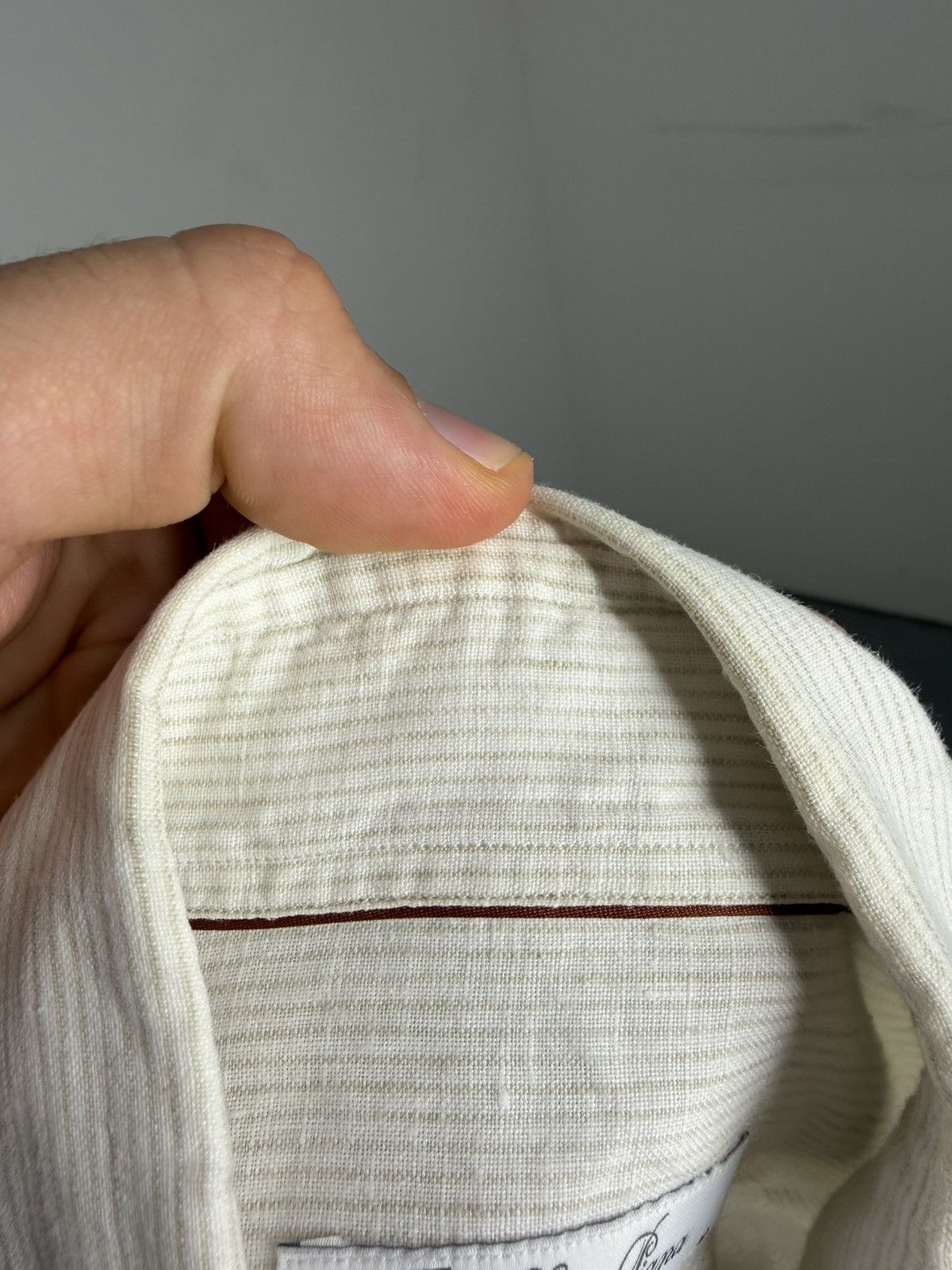 Loro Piana Loro Piana Lino Shirt Size S / US 4 / IT 40 - 8 Thumbnail