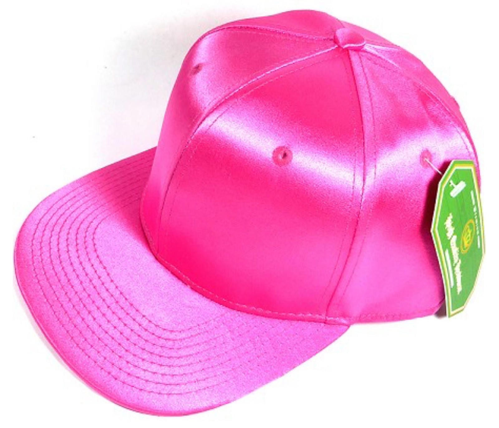 Other Faux Satin Silk Adult Flat Brim Snap Hat Size ONE SIZE - 7 Thumbnail