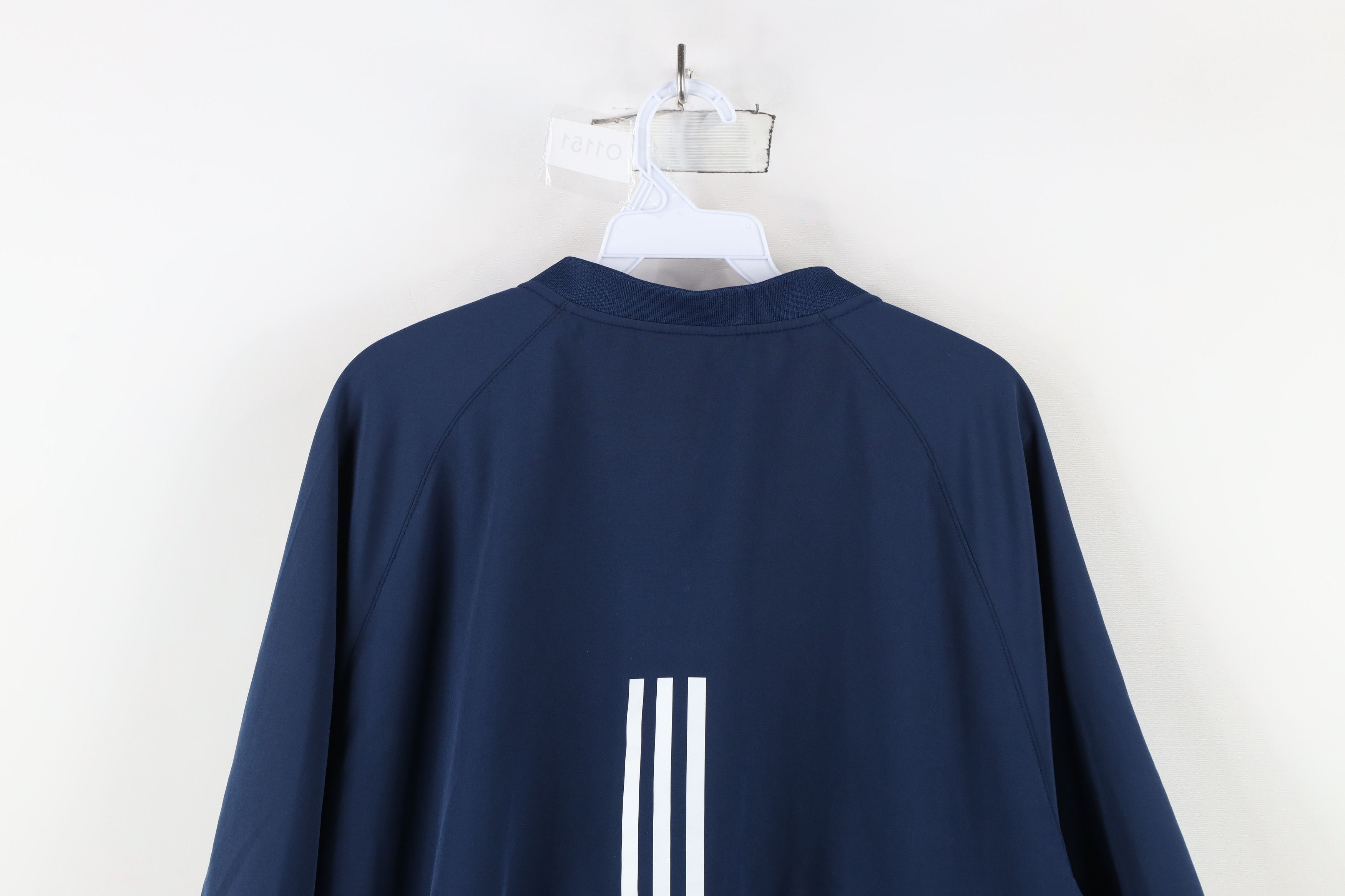 Adidas × Vintage Vintage Adidas Short Sleeve Half Zip Pullover Jacket Blue Size US XL / EU 56 / 4 - 12 Thumbnail