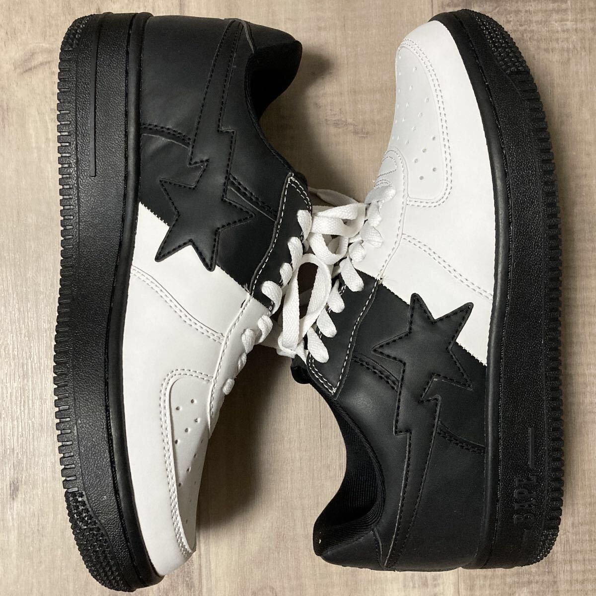 Bape 2015 BAPESTA Leather sneakers a bathing ape BAPE STA SHOES Size US 9.5 / EU 42-43 - 3 Thumbnail