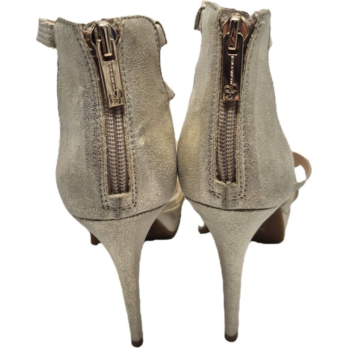 Jessica Simpson Jessica Simpson JS-Bellanne Metallic Gold Strappy Heels 8 Size US 8 / IT 38 - 2 Thumbnail