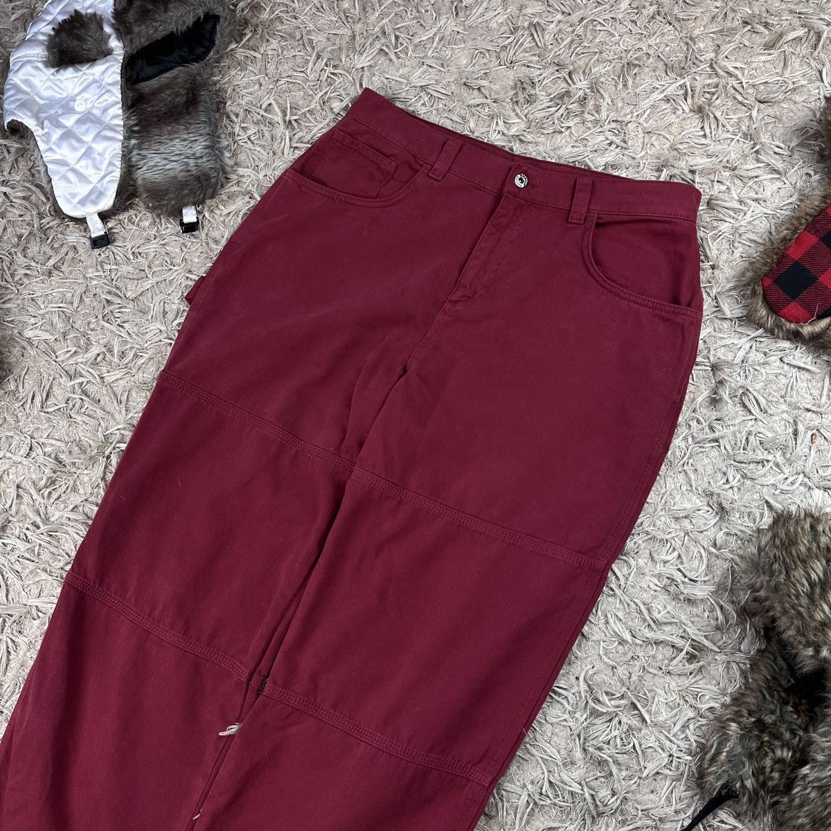 Kickers Vintage Red Pants Kickers Cargo Rap Y2k Skate Affliction Size US 32 / EU 48 - 8 Thumbnail
