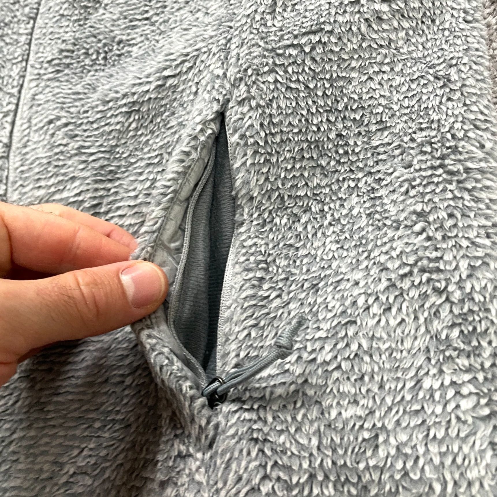 The North Face The North Face Jacket Womens Small Gray Fleece Full Zip Mock Neck Pocket Outdoor Size S / US 4 / IT 40 - 3 Thumbnail