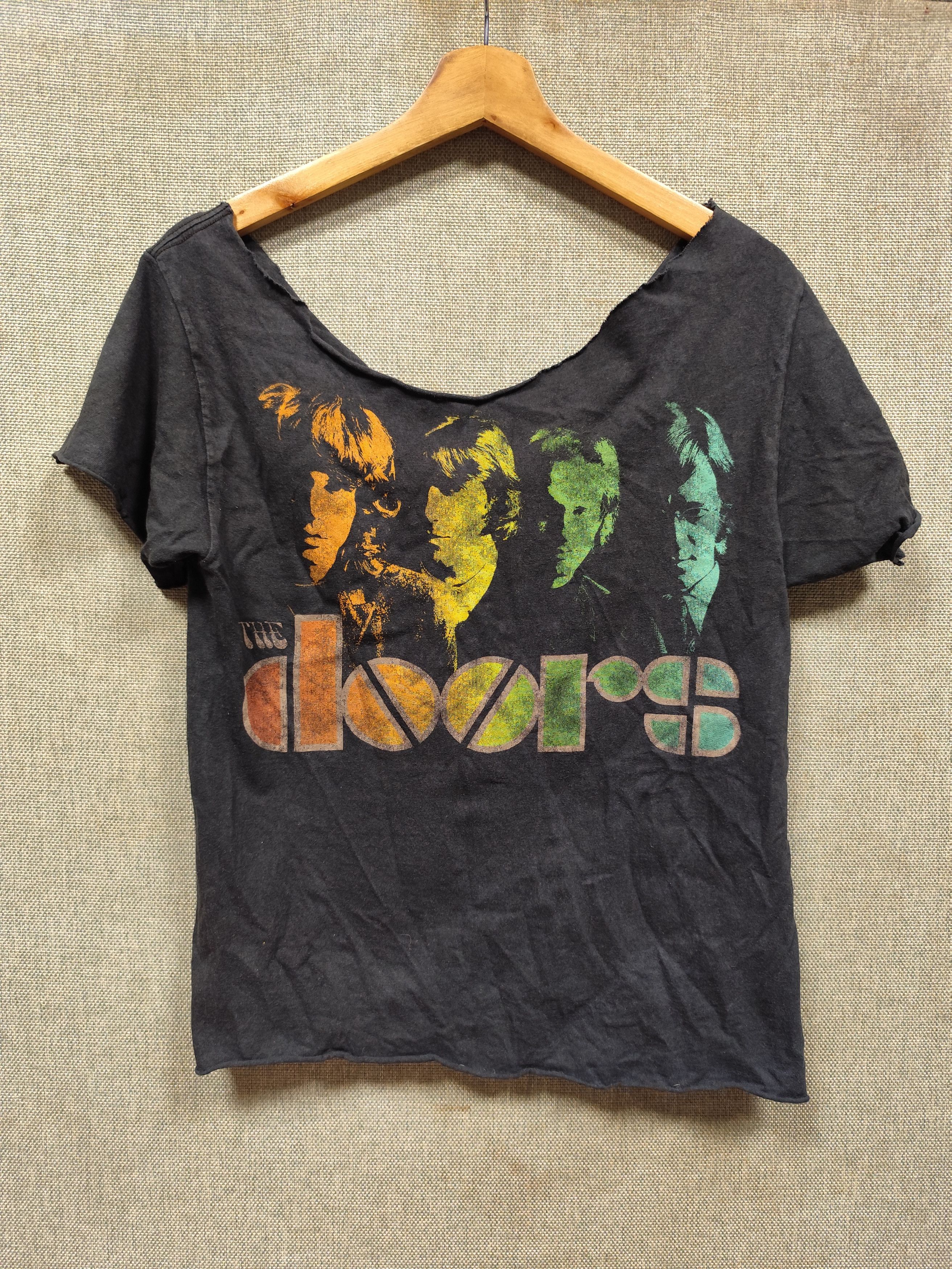 Band Tees × Vintage vintage t shirt crop top band the doors Size US S / EU 44-46 / 1 - 1 Thumbnail