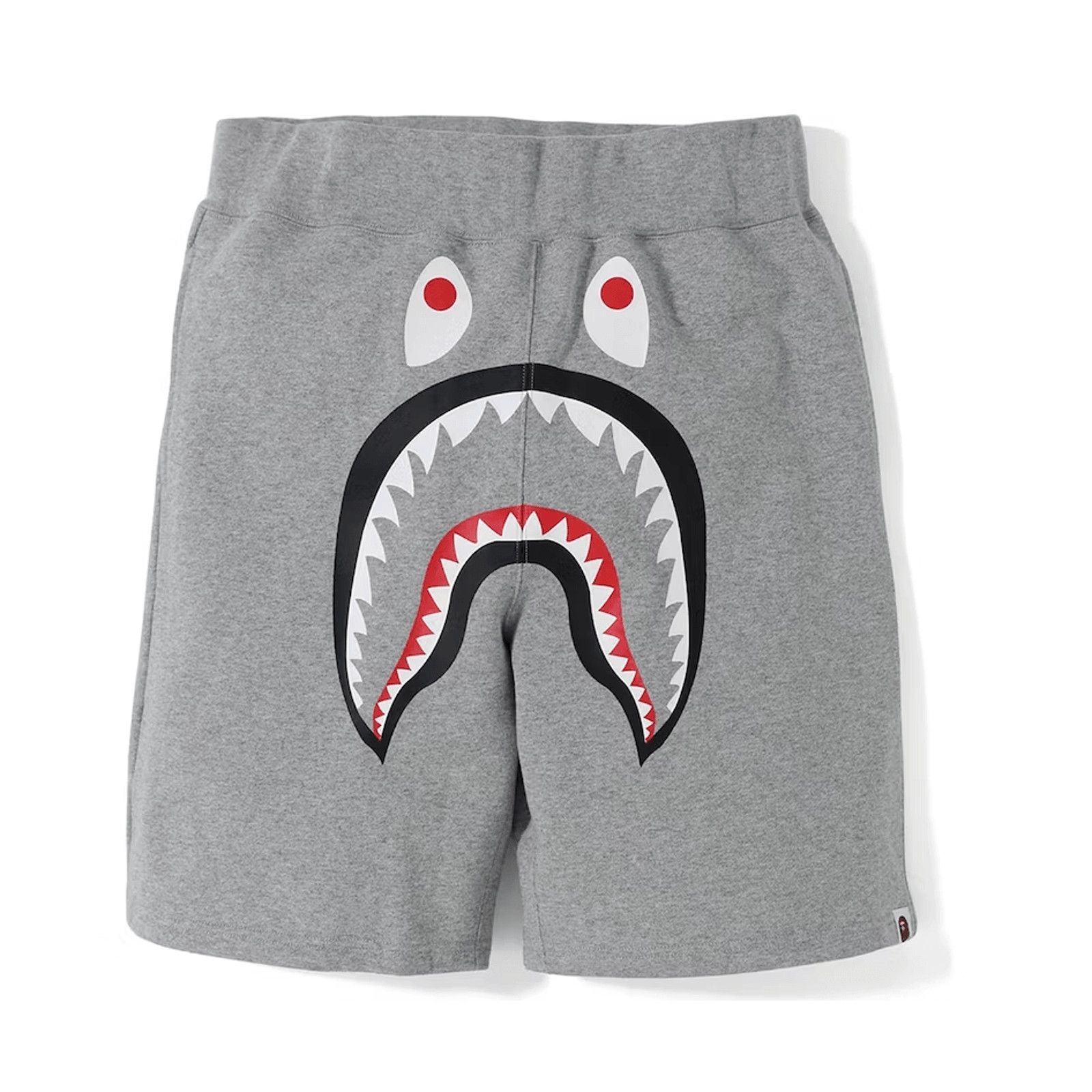 image of Bape Shark Sweat Shorts Grey Blue, Men's (Size 36)