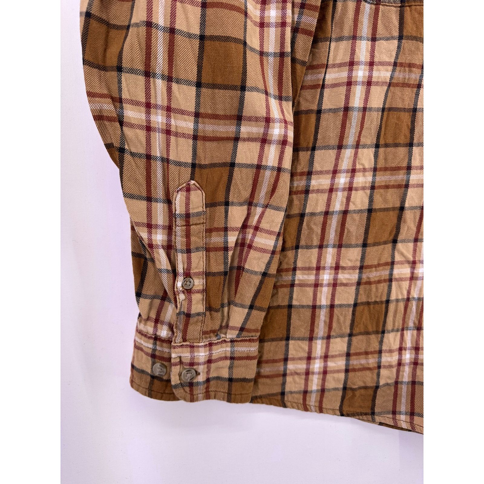 Wrangler Wrangler Rugged Wear Brown Flannel Button Down Work Wear Size US L / EU 52-54 / 3 - 6 Thumbnail