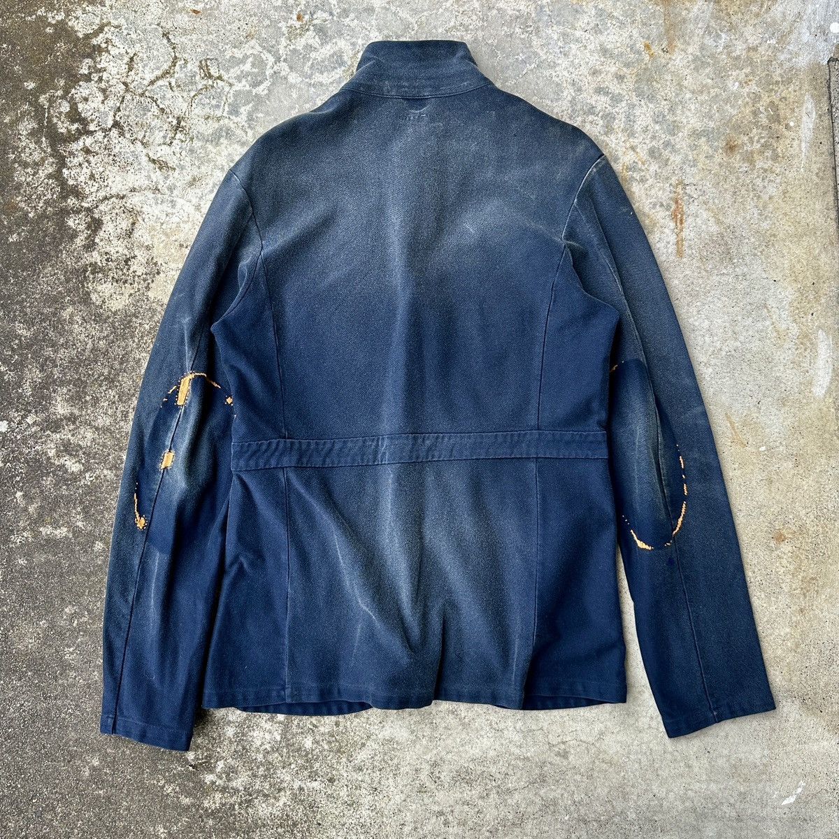 Kapital Napoleon Navy Blazer Cardigan French chore coat sweat jacket Size US L / EU 52-54 / 3 - 3 Thumbnail