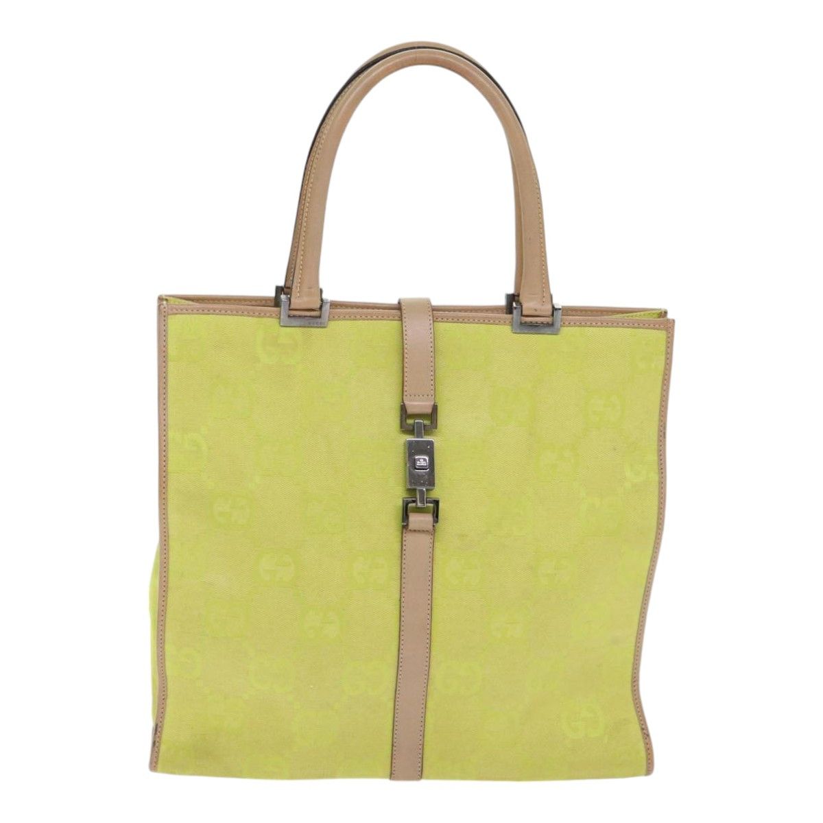 Gucci Jackie Green Canvas Handbag (Pre-Owned) Size ONE SIZE - 1 Thumbnail