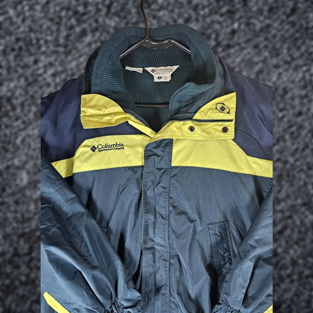Etro VINTAGE Columbia Bugaboo 3-in-1 Jacket Green & Yellow Mens Large 90s Retro Size US L / EU 52-54 / 3 - 1 Thumbnail