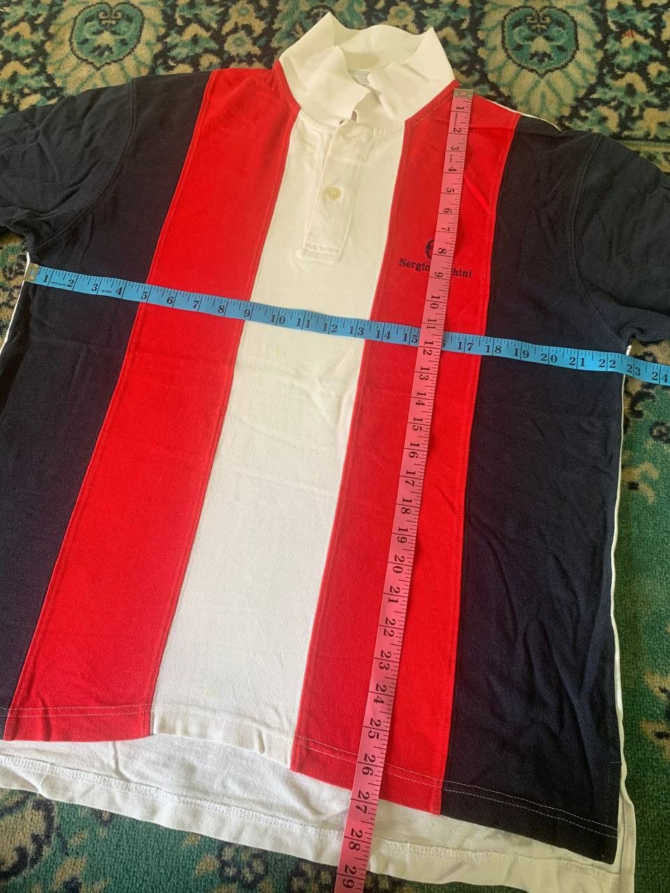 Sergio Tacchini Vintage Sergio Tacchini Stripe POlo shirt Rare Medium Size US M / EU 48-50 / 2 - 6 Thumbnail