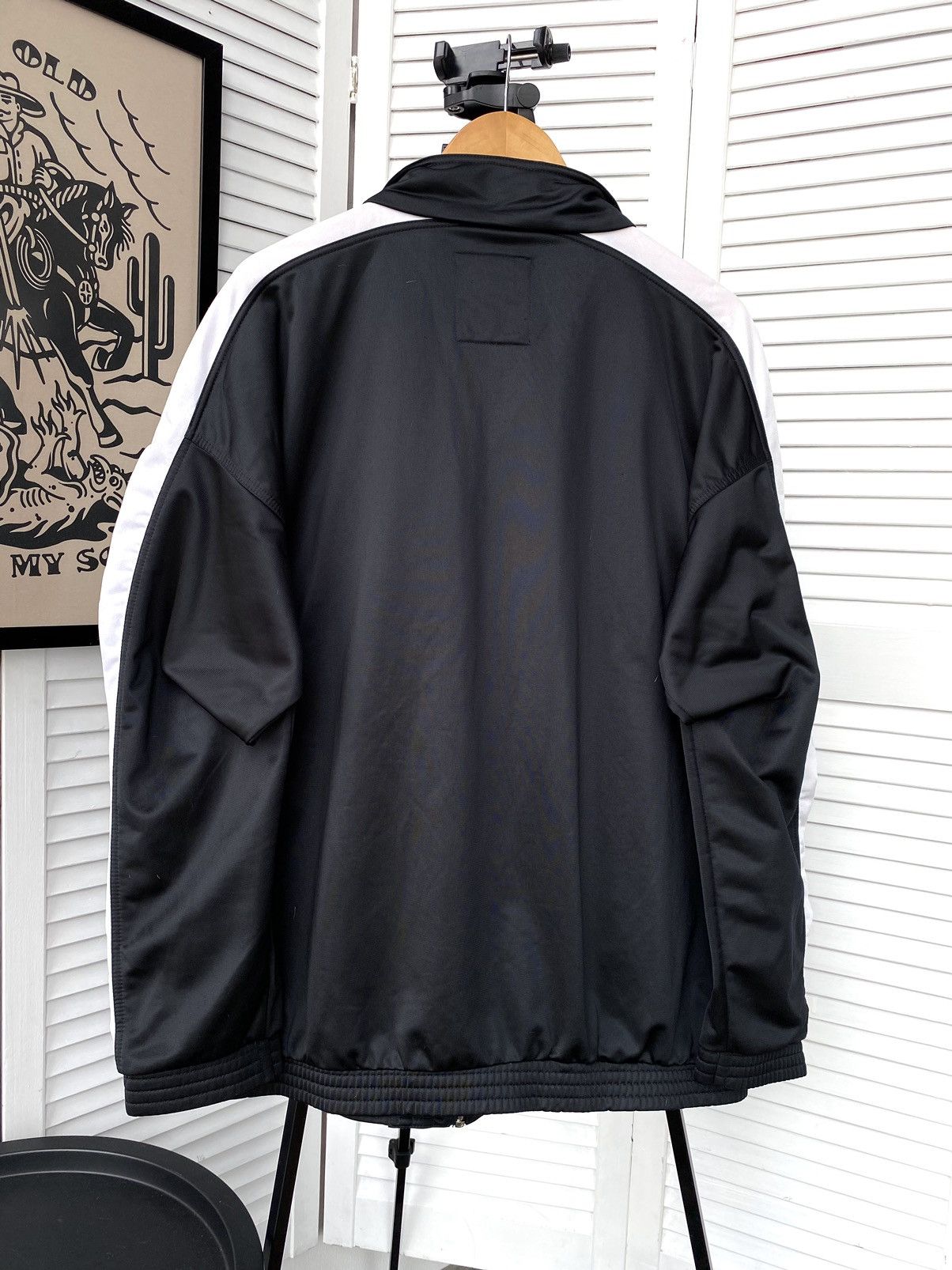 Puma × Vintage Vintage Puma Striped Track Retro Jacket Black Size US XL / EU 56 / 4 - 2 Thumbnail