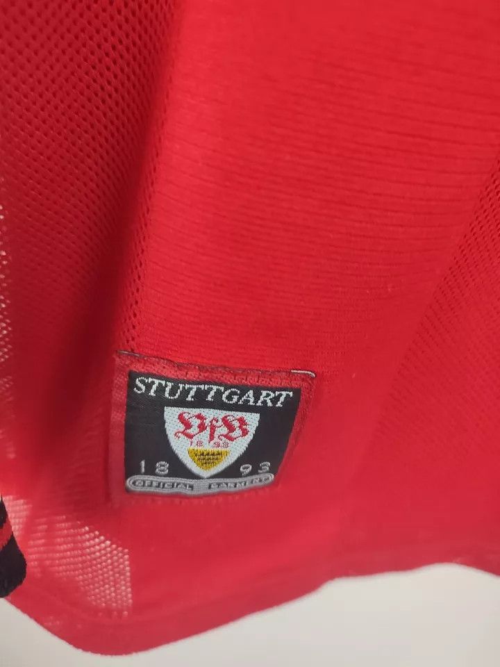 Adidas VfB Stuttgart 1996/97 away FOOTBALL Kit SHIRT JERSEY #3 Size US L / EU 52-54 / 3 - 12 Thumbnail