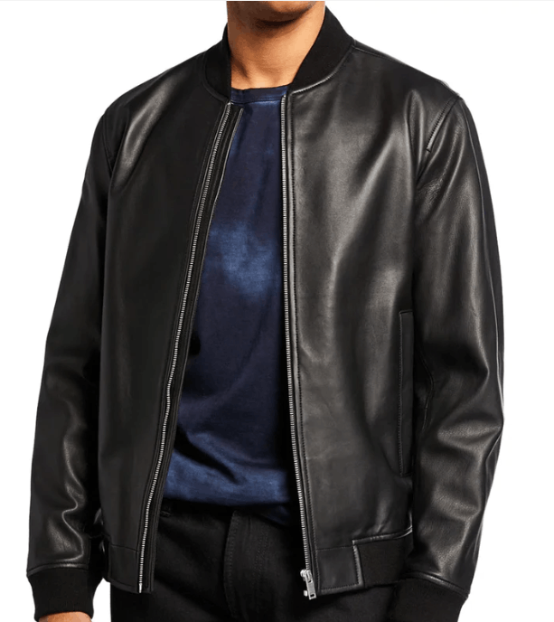 Other Men's Leather Bomber Jacket | Grailed
