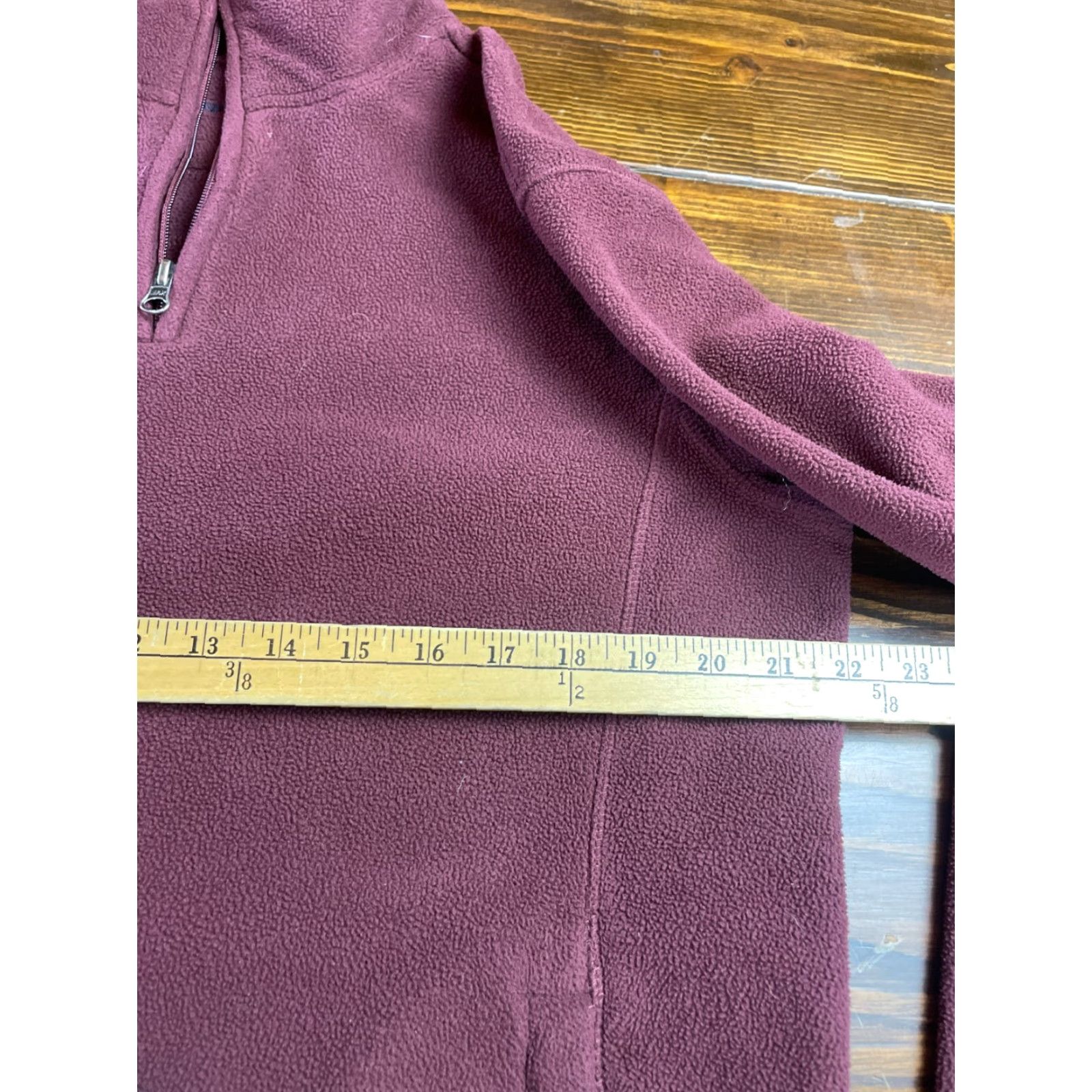Croft & Barrow Croft & Barrow Sweater Men's Size M Maroon Fleece Pullover Long Sleeve Mock Neck Casual Regular Knit Velvet? Size US M / EU 48-50 / 2 - 4 Thumbnail
