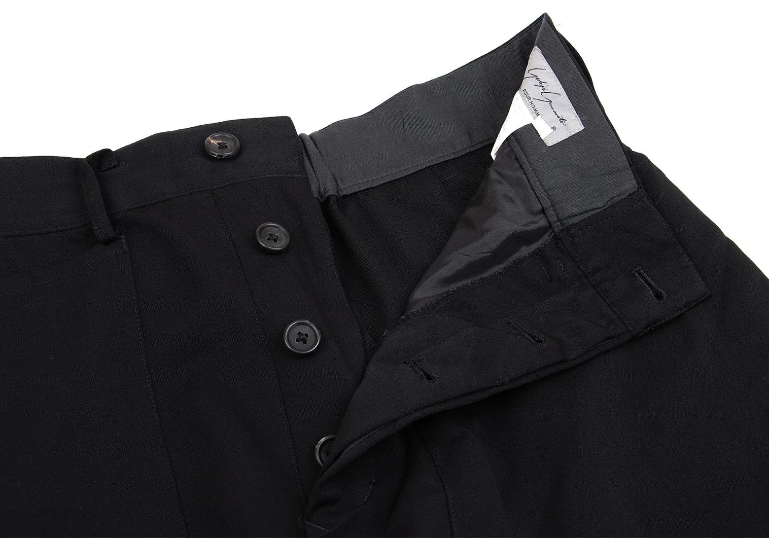 Yohji Yamamoto Yohji Yamamoto Pocket Design Wool Gabardine Pants Size US 38 / EU 54 - 4 Thumbnail