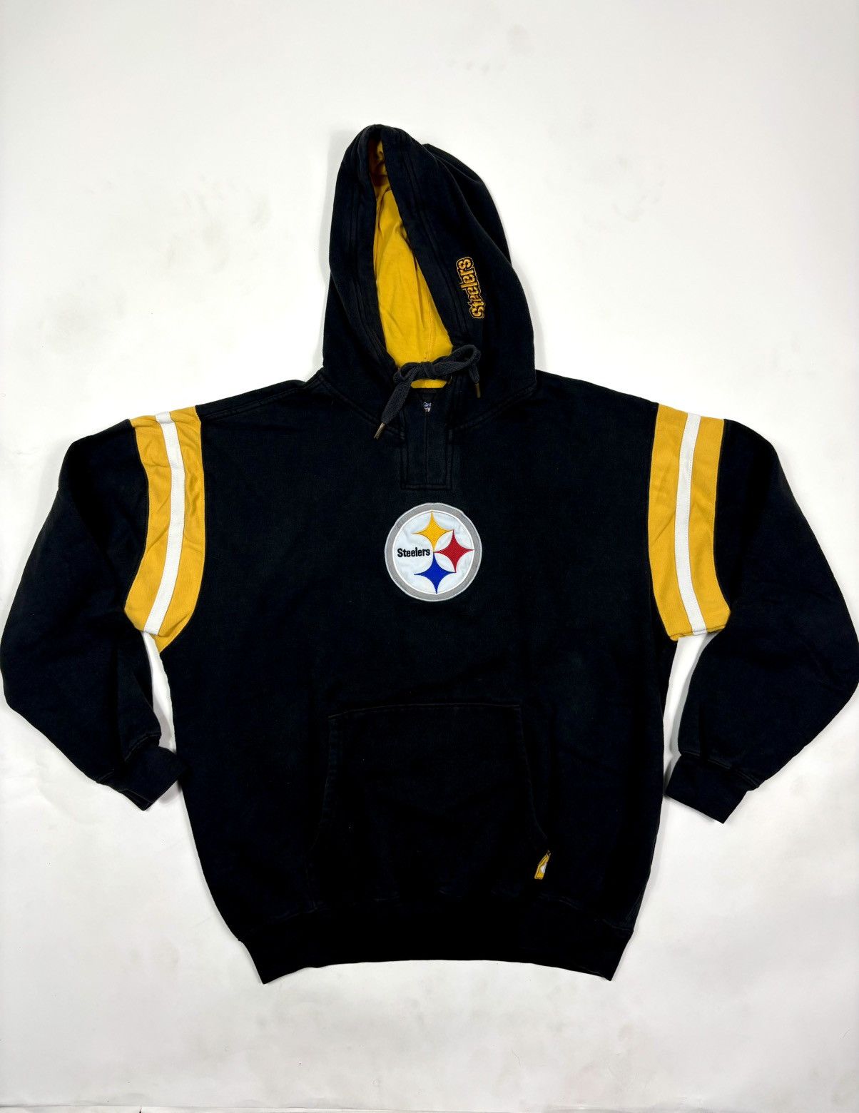 Vintage Vintage 2000s NFL Pittsburgh Steelers Pullover Hoodie Black Size US L / EU 52-54 / 3 - 2 Thumbnail