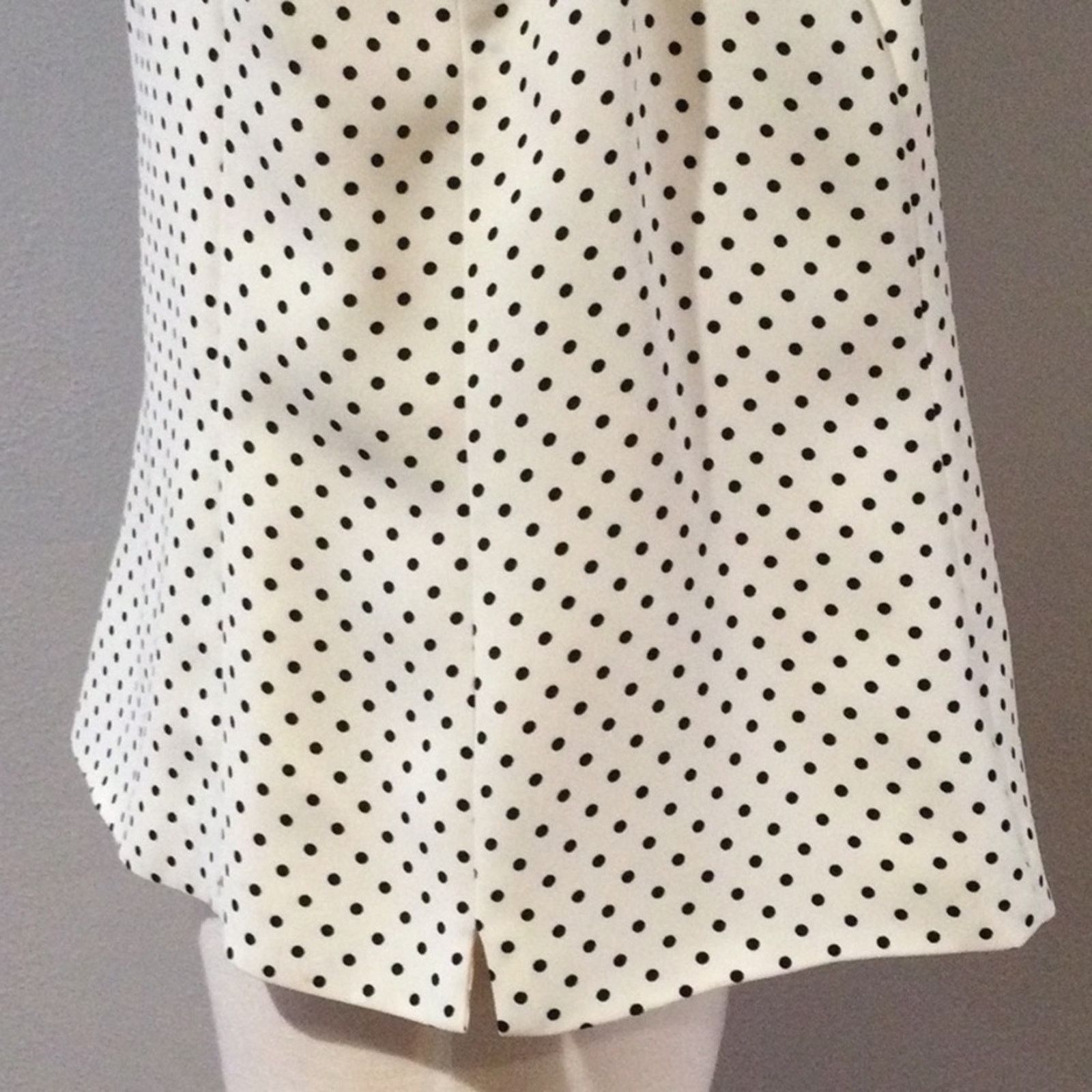 Other Jones Studio Separates White w/Black Polka-dots Top 16W NWT Size XXL / US 16-18 / IT 52-54 - 6 Thumbnail