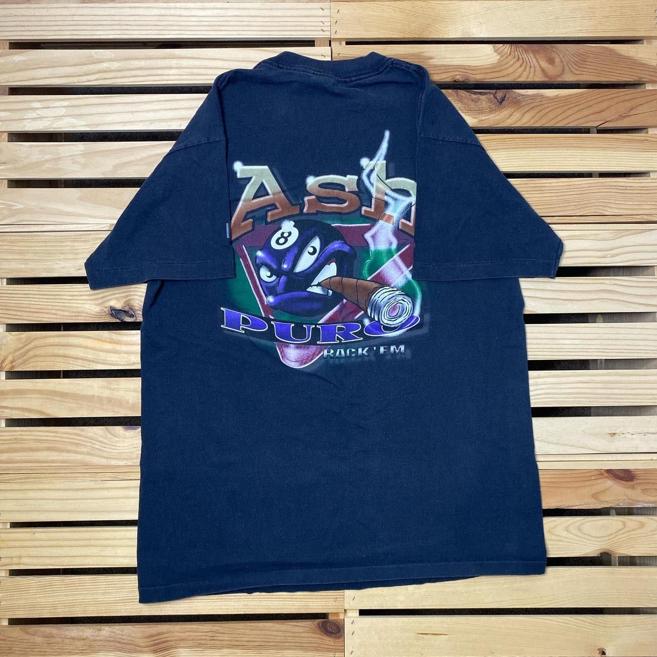 Other Vintage Ash Puro Faded Black Billiards Tee Size Large Size US L / EU 52-54 / 3 - 1 Thumbnail