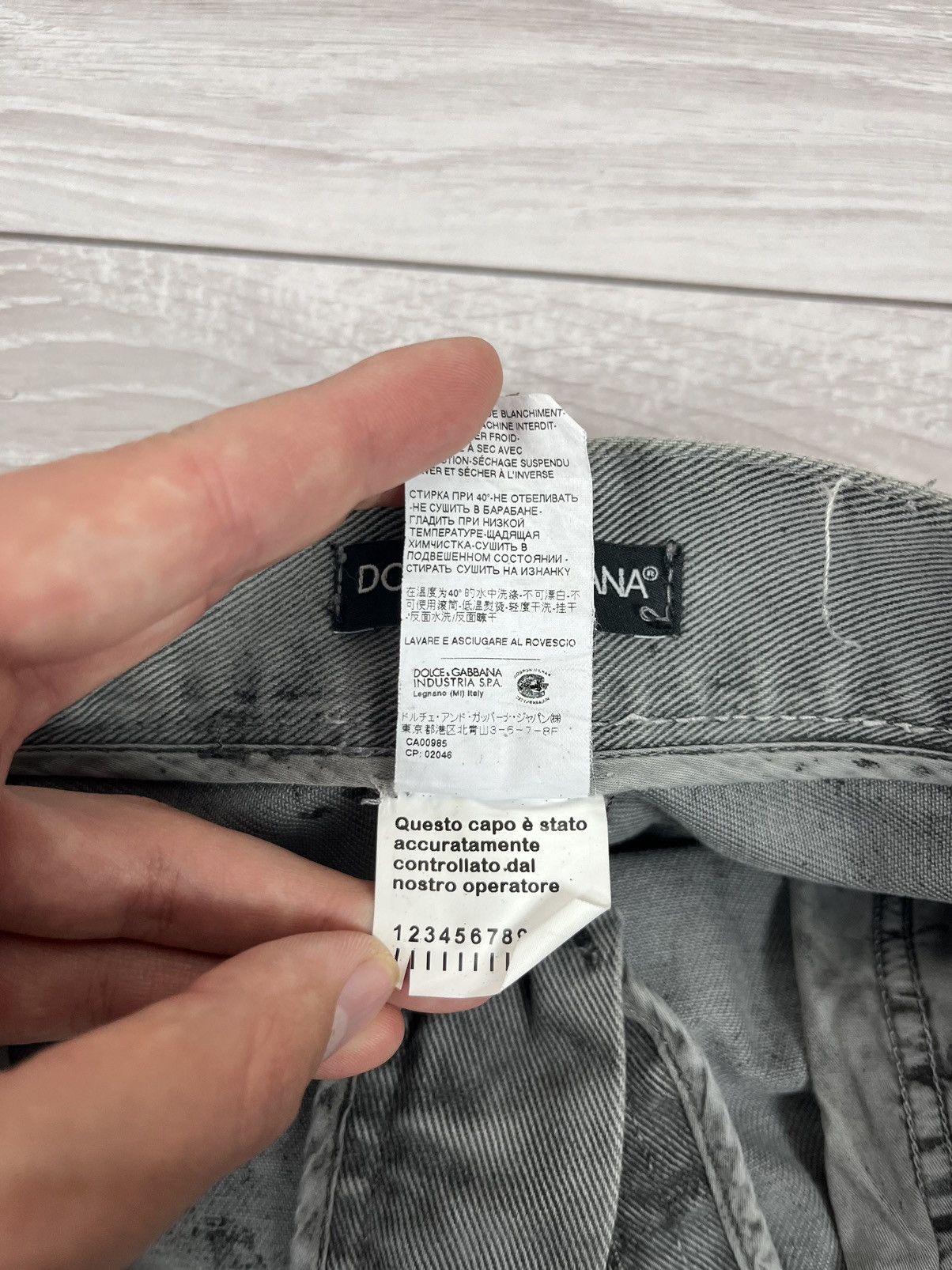 Dolce & Gabbana Dolce Gabbana Vintage Avante Garde Painted Denim Pants Size US 32 / EU 48 - 12 Thumbnail