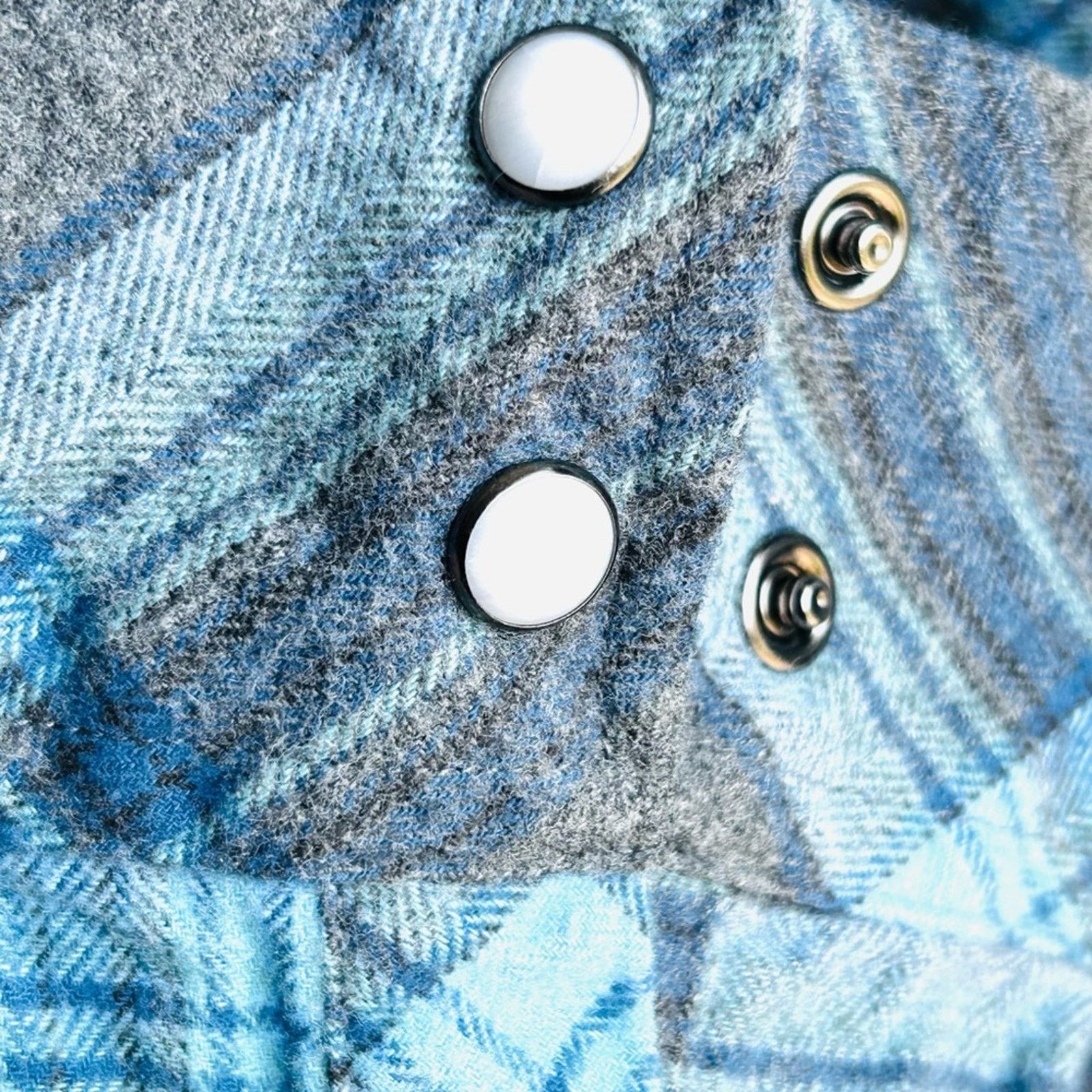 BKE BKE men’s plaid flannel shirt snap up blue and gray size XL Size US XL / EU 56 / 4 - 10 Thumbnail