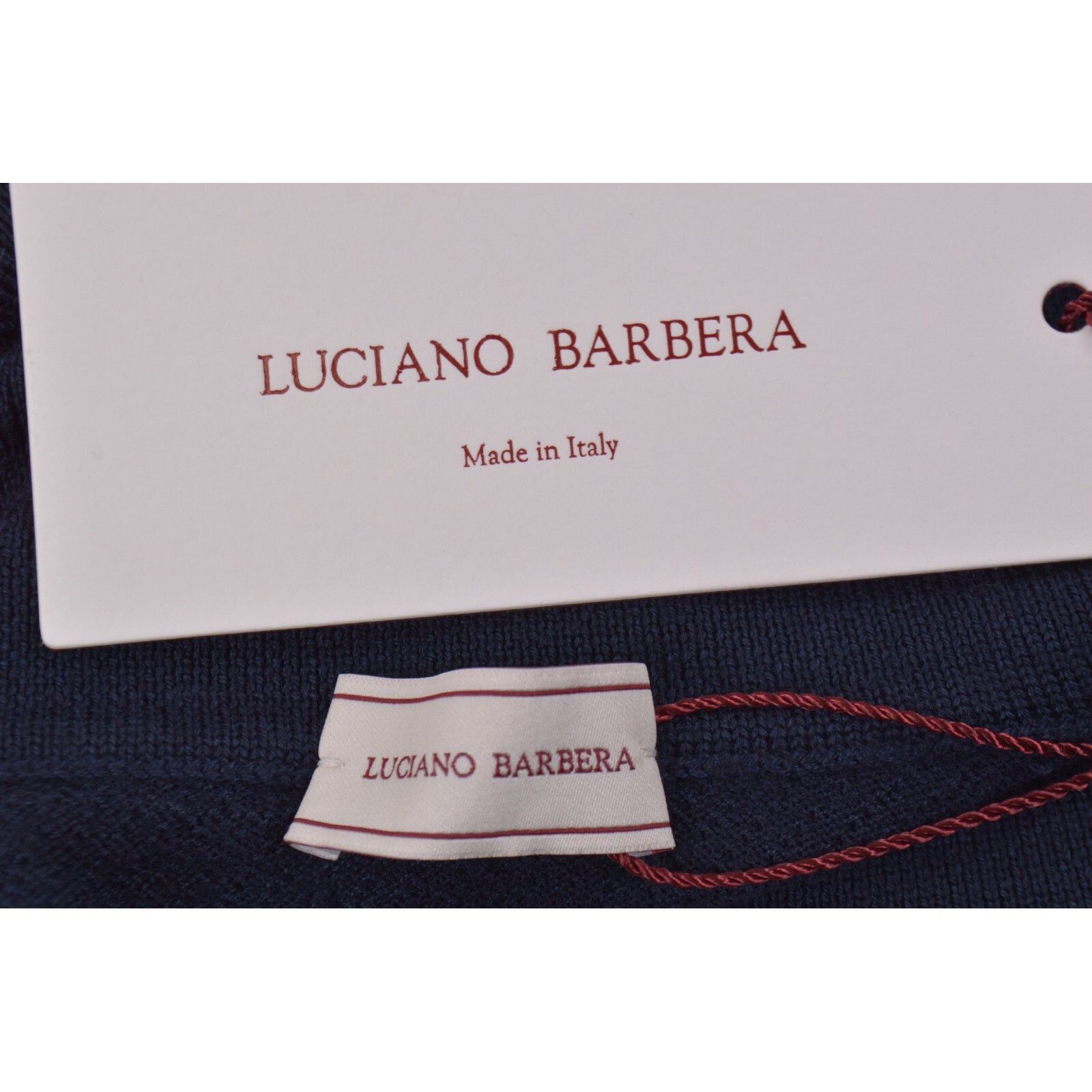 Luciano Barbera Luciano Barbera Sweater Size US XL in Blue Size US XL / EU 56 / 4 - 3 Thumbnail