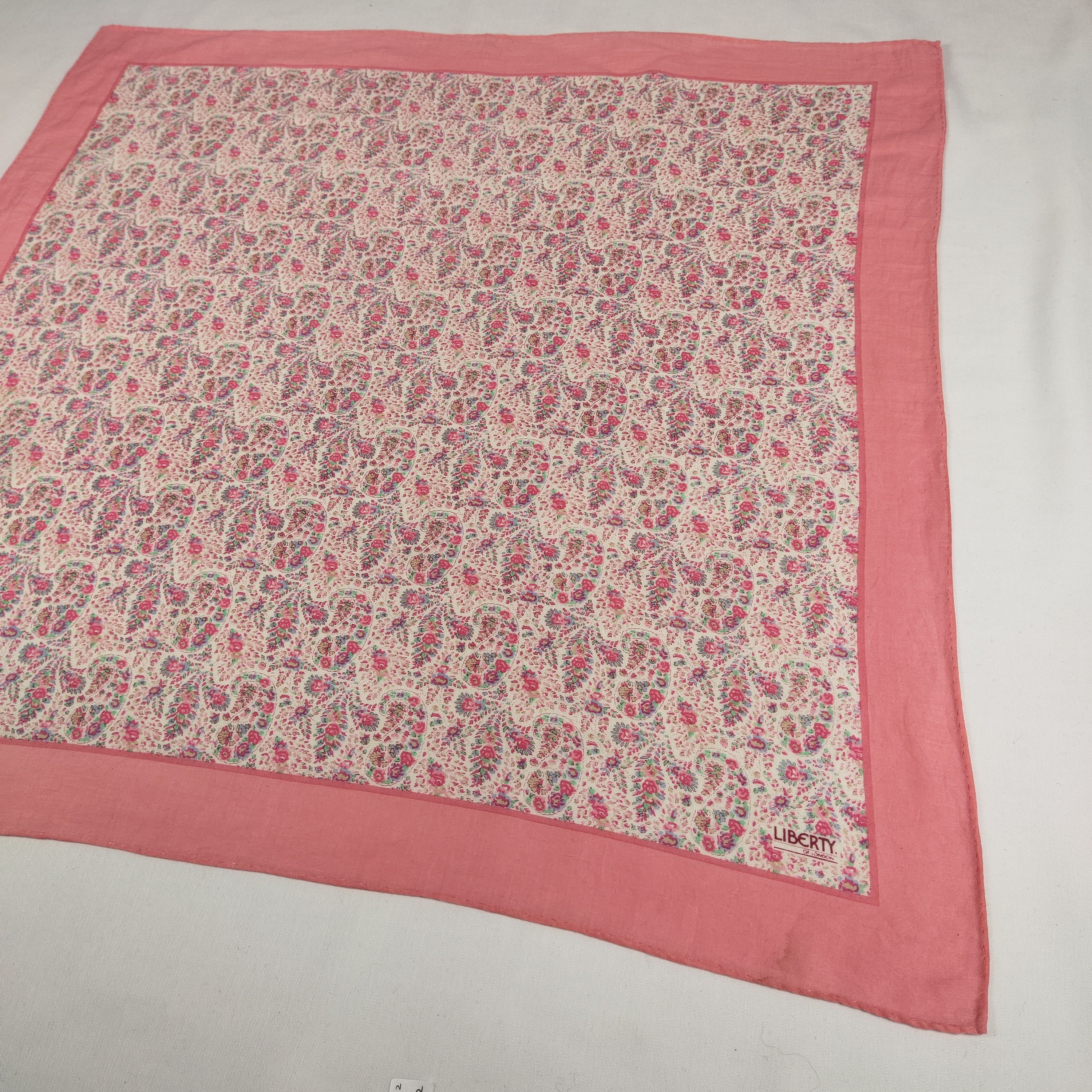 Liberty × Vintage Liberty Handkerchief / Neckerchief / Bandana FZ442 Size ONE SIZE - 4 Thumbnail