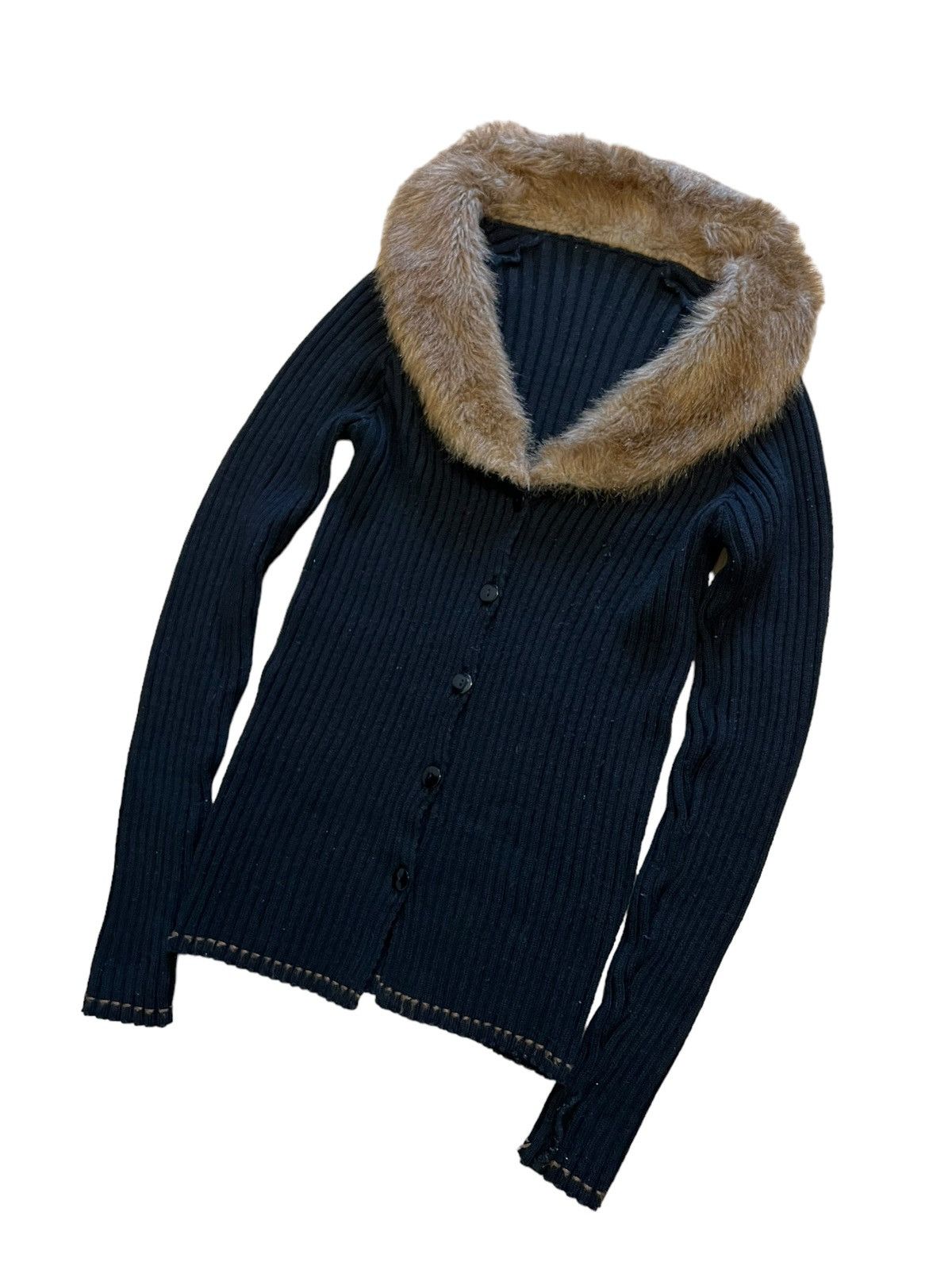 If Six Was Nine × Japanese Brand × Vintage Vintage gothic long sleeve fur Rick Owen’s style y2k punk Size M / US 6-8 / IT 42-44 - 2 Thumbnail