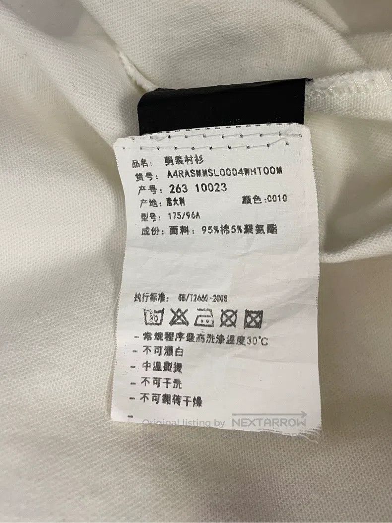 Raf Simons Raf Simons White leather logo portrait print long-sleeved Size US M / EU 48-50 / 2 - 6 Thumbnail