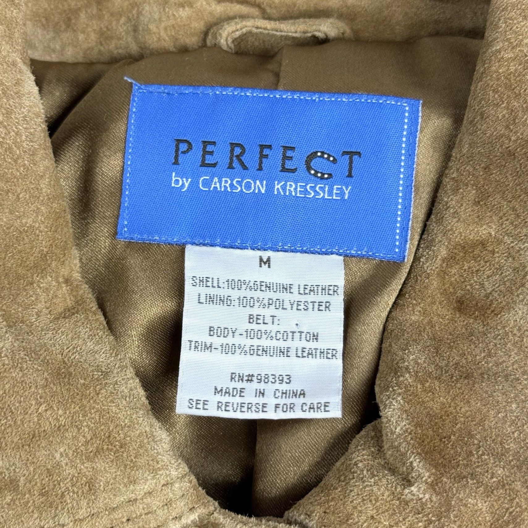 Vintage VINTAGE Ideal by Carson Kressly Brown Suede Button Up Jacket Belted Coat M Women Size M / US 6-8 / IT 42-44 - 2 Thumbnail