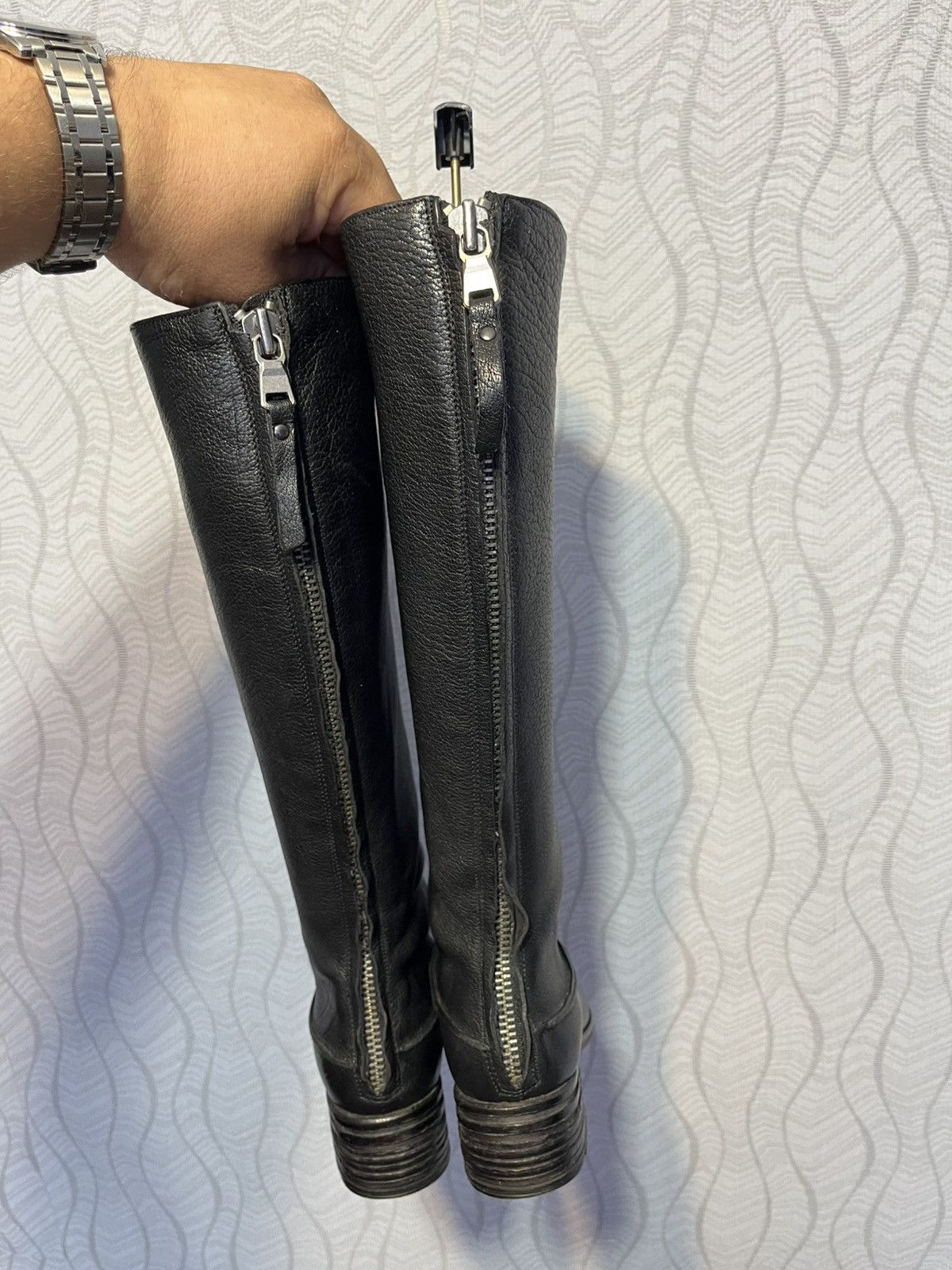 Elia Maurizi Elia Maurizi Black Leather AvantGarde Boots Guidi Style Size US 7.5 / IT 37.5 - 11 Thumbnail
