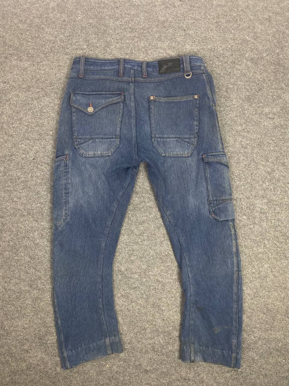 Japanese Brand fieldcore japanese brand cargo denim distressed Size US 35 - 1 Thumbnail