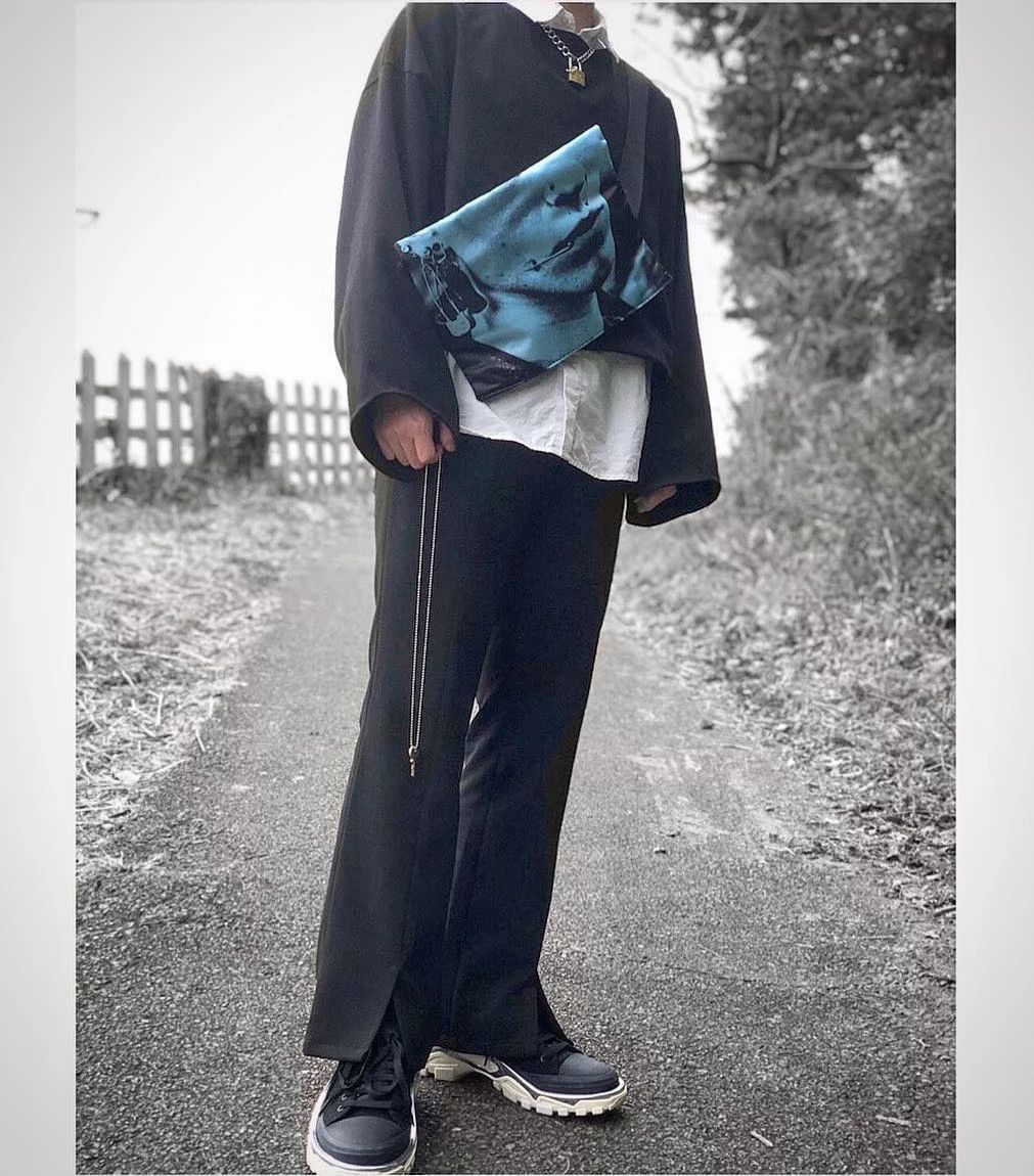 Raf Simons Raf Simons X Eastpak blue portrait printed crossbody bag-25 Size ONE SIZE - 8 Thumbnail