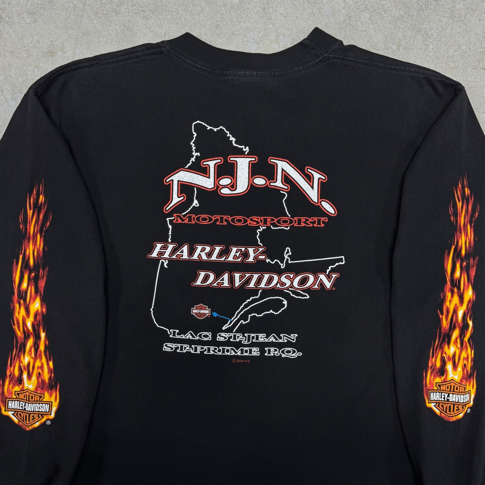 Harley Davidson Vintage Harley Davidson Flame Longsleeve Size US L / EU 52-54 / 3 - 4 Thumbnail