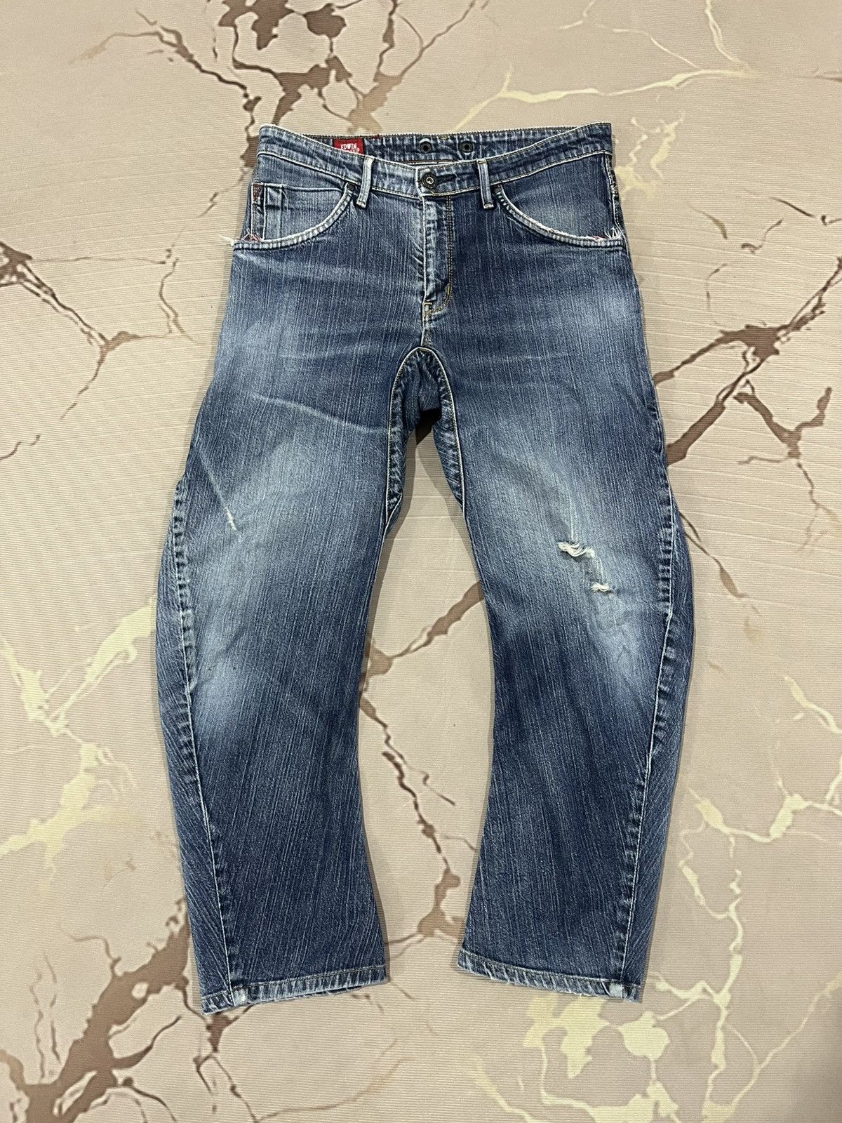 Edwin Edwin Blue Trip 3D Curved Distressed Denim Japan Size US 30 / EU 46 - 1 Thumbnail