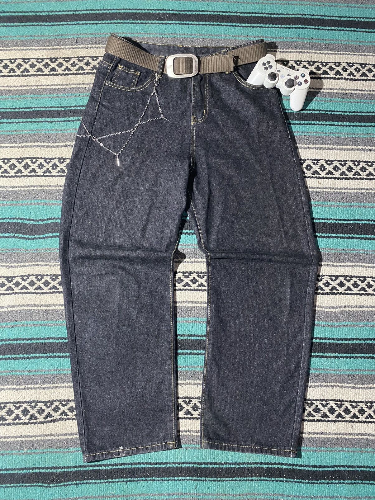If Six Was Nine × Japanese Brand × Le Grande Bleu (L.G.B.) Y2K Unknown - Denim Baggy Jeans Size US 32 / EU 48 - 2 Thumbnail