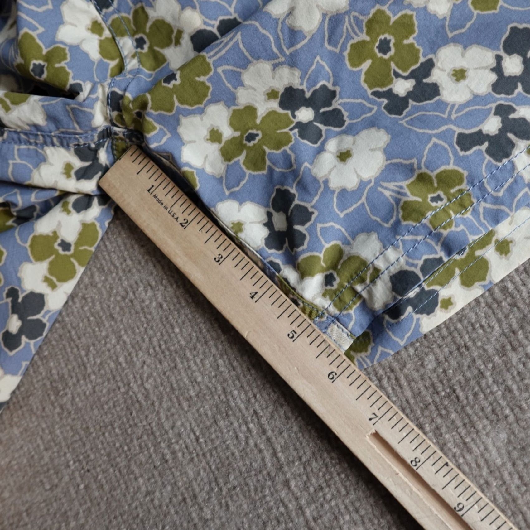 Katin Katin Mens Shorts XL Blue Floral All over Print Shorts Size US 36 / EU 52 - 6 Thumbnail