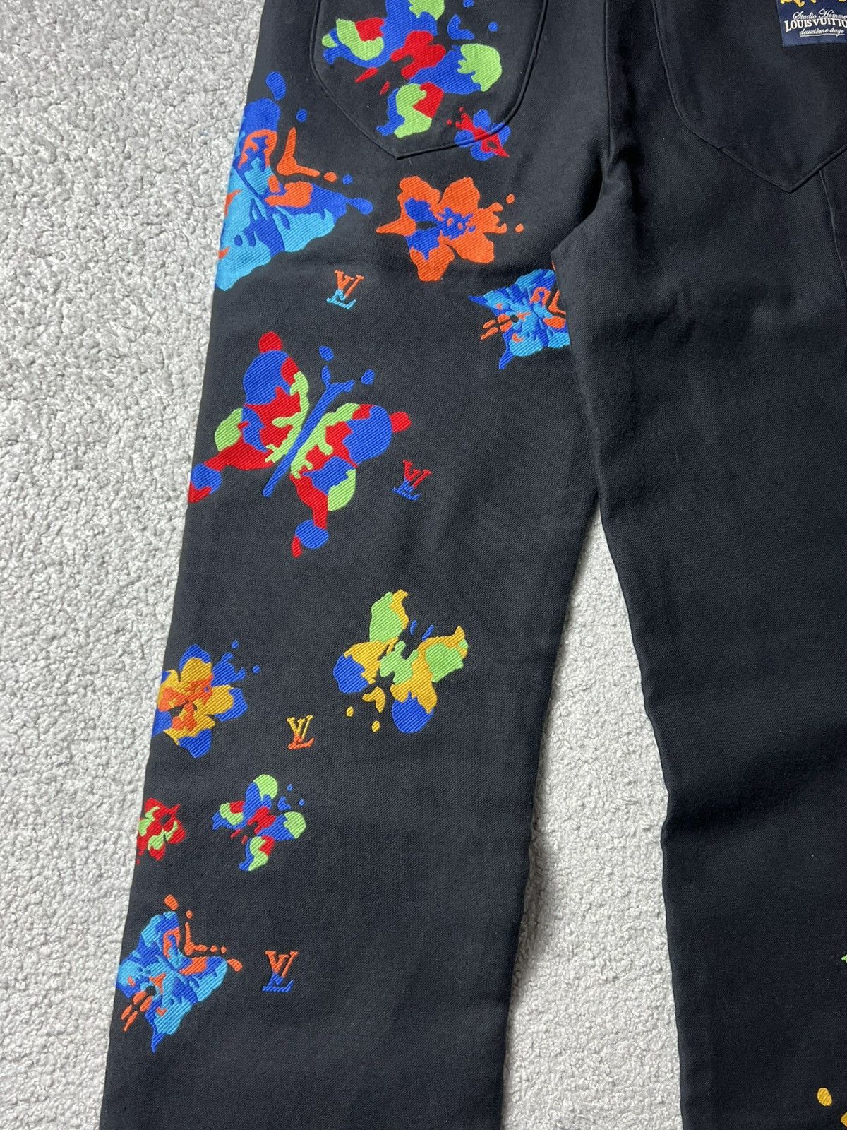 Louis Vuitton SS23 Louis Vuitton Butterfly Print Double Knee Pants Size US 32 / EU 48 - 9 Thumbnail