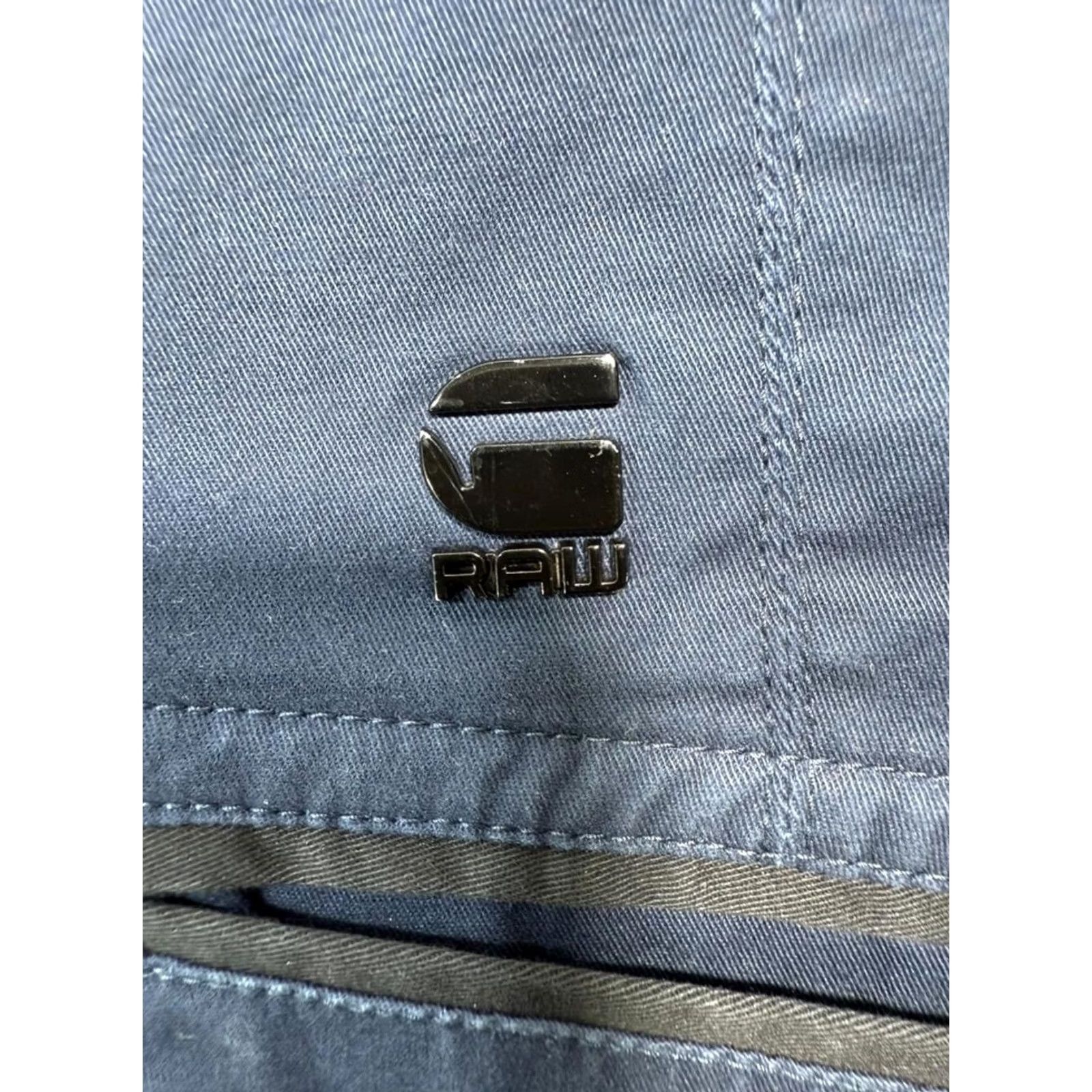 G-Star G-Star Raw Men’s Blue Button Front Jacket Coat XL Regular Denim Cotton Lining Cotton Vintage No Jacket Men Bomber Style Spring Fall Winter Shirt? Size US XL / EU 56 / 4 - 5 Thumbnail