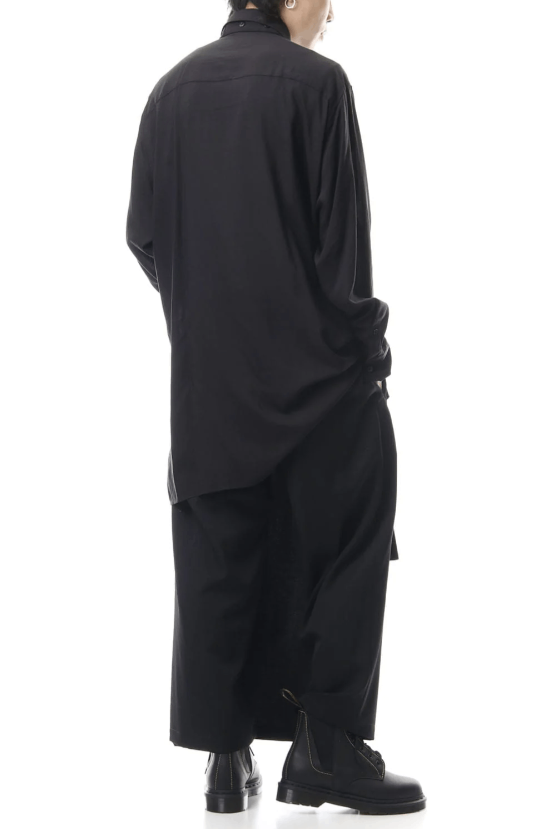 Yohji Yamamoto Pour Homme- W/Gabardine Slim Wrap Pants