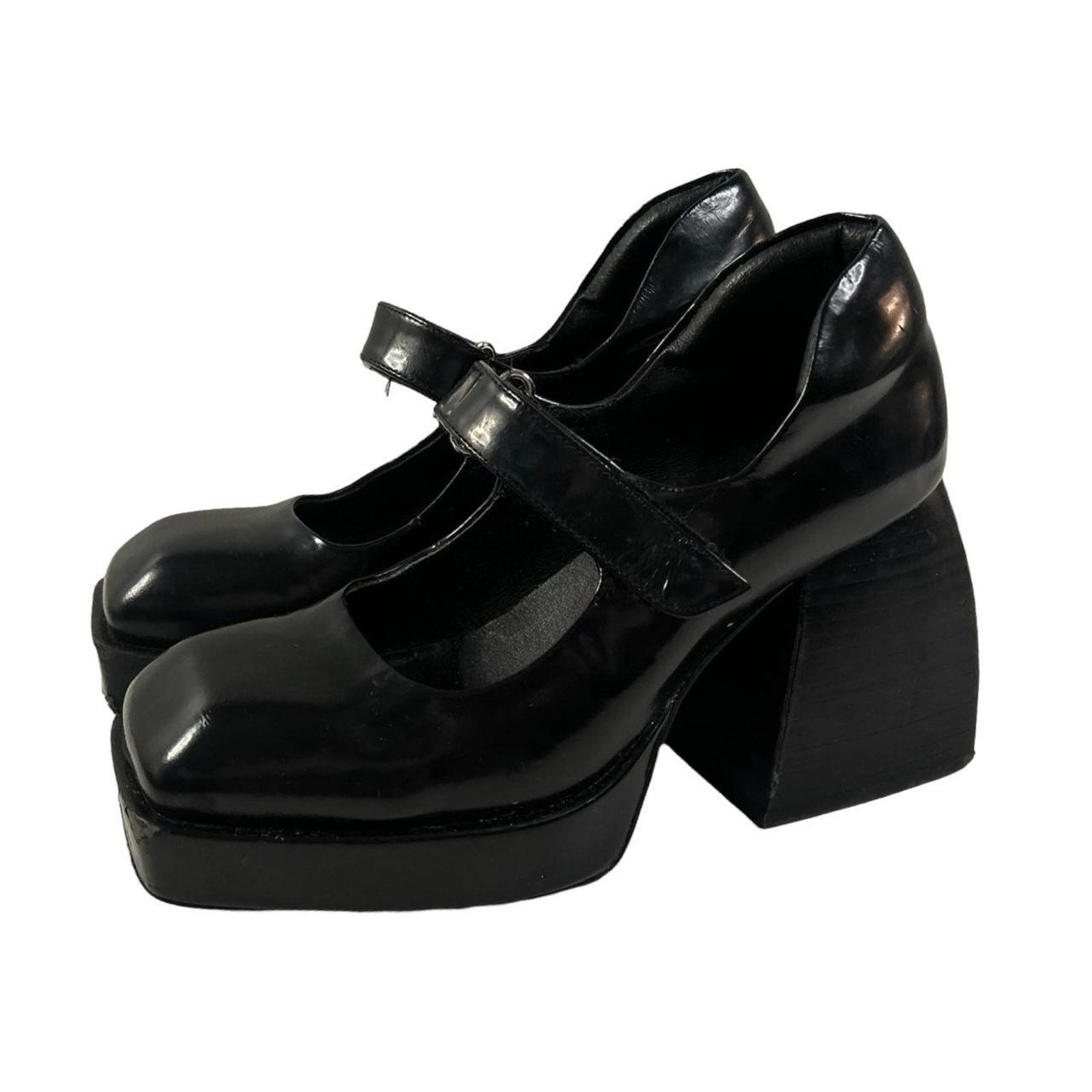 Jeffrey Campbell Y2k mary jane heels Jeffrey Campbell black 6.5 US W buckled Size US 6.5 / IT 36.5 - 4 Thumbnail