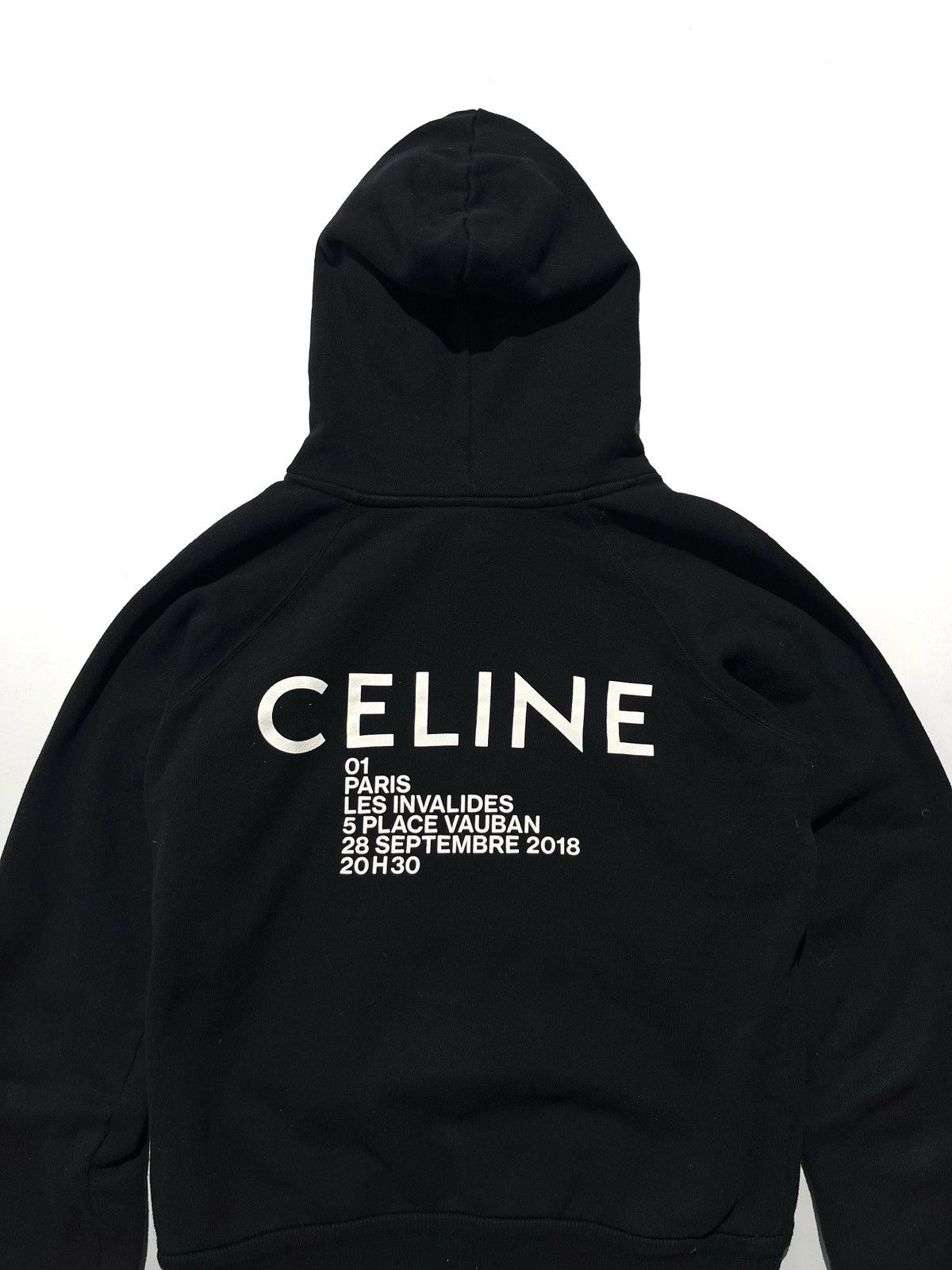 Celine SS19 Celine ‘Les Invalides’ 2018 Black Hoodie Size US XS / EU 42 / 0 - 2 Thumbnail